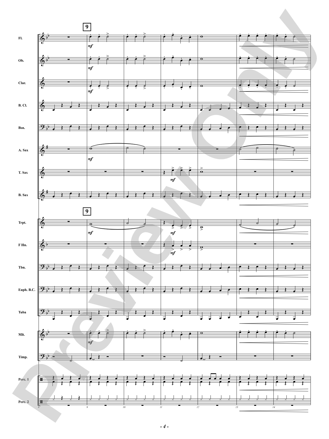 Beethoven Chrismix: Concert Band Conductor Score & Parts