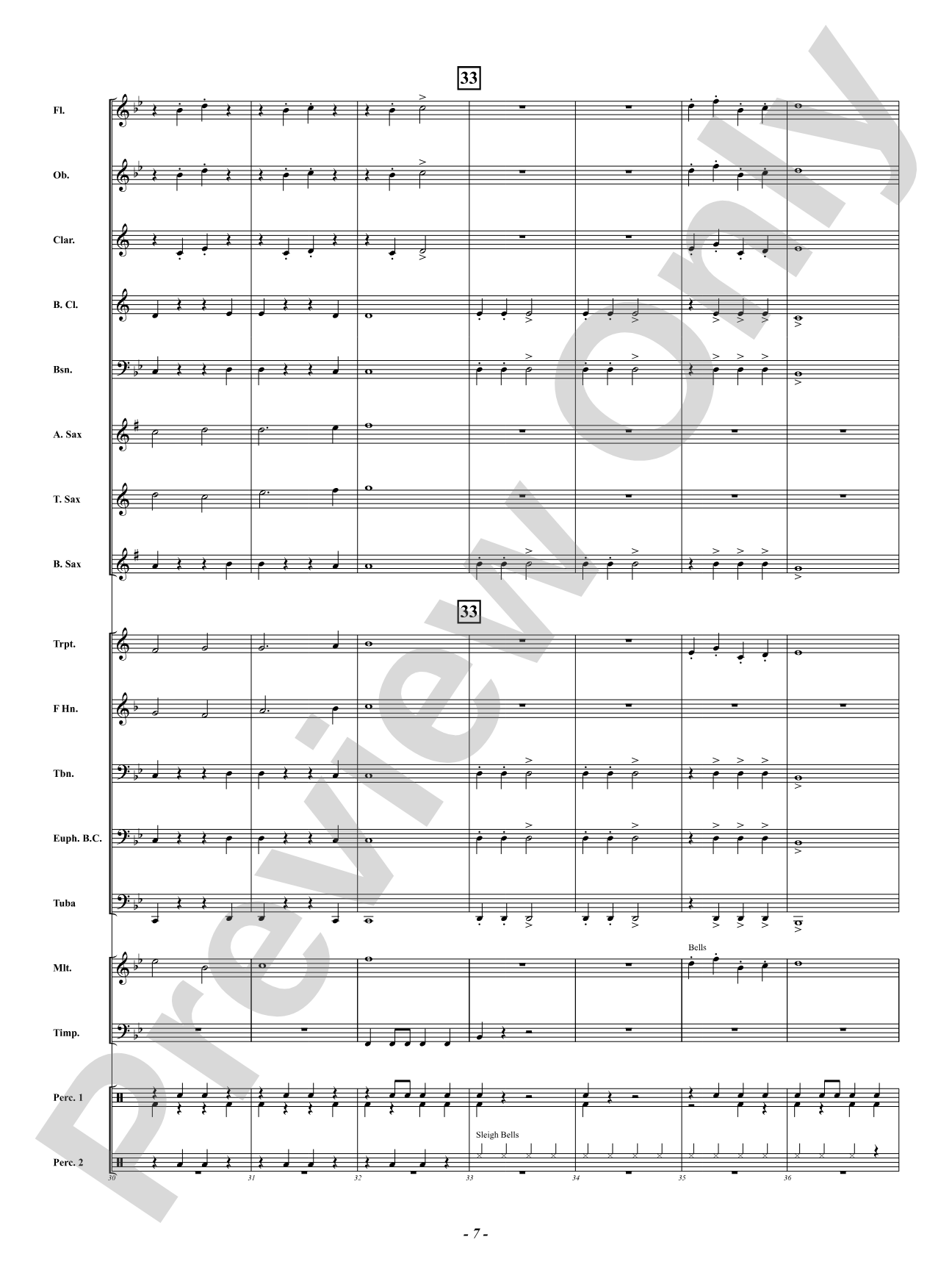 Beethoven Chrismix: Concert Band Conductor Score & Parts