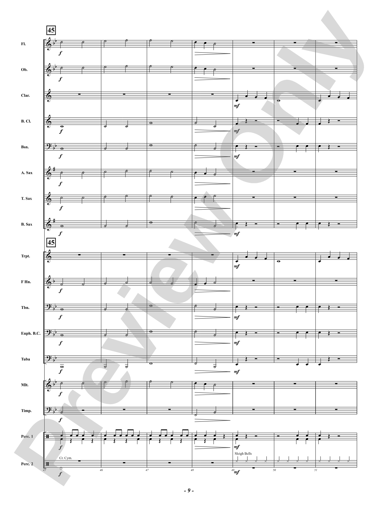 Beethoven Chrismix: Concert Band Conductor Score & Parts