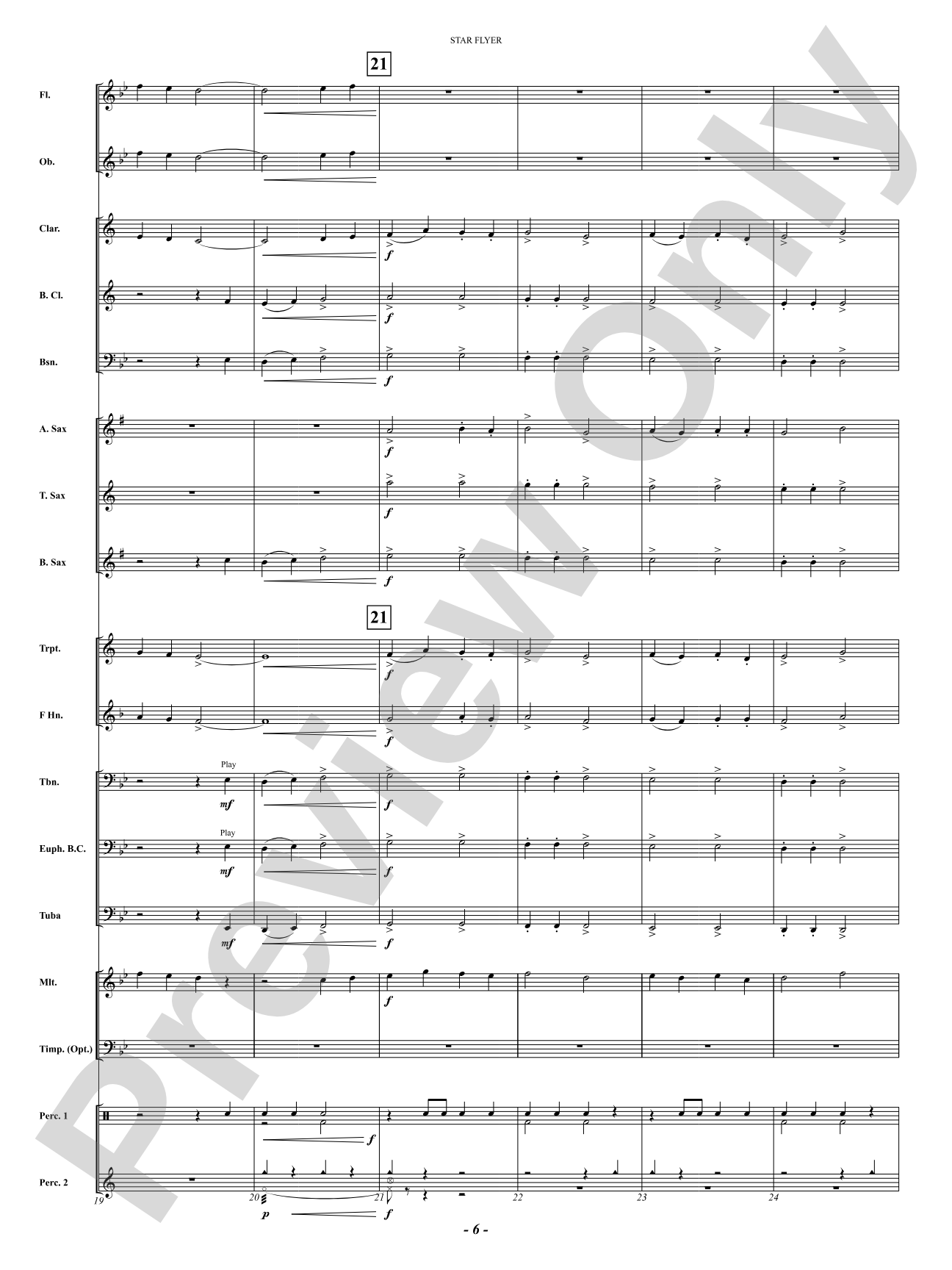 Star Flyer: Concert Band Conductor Score & Parts