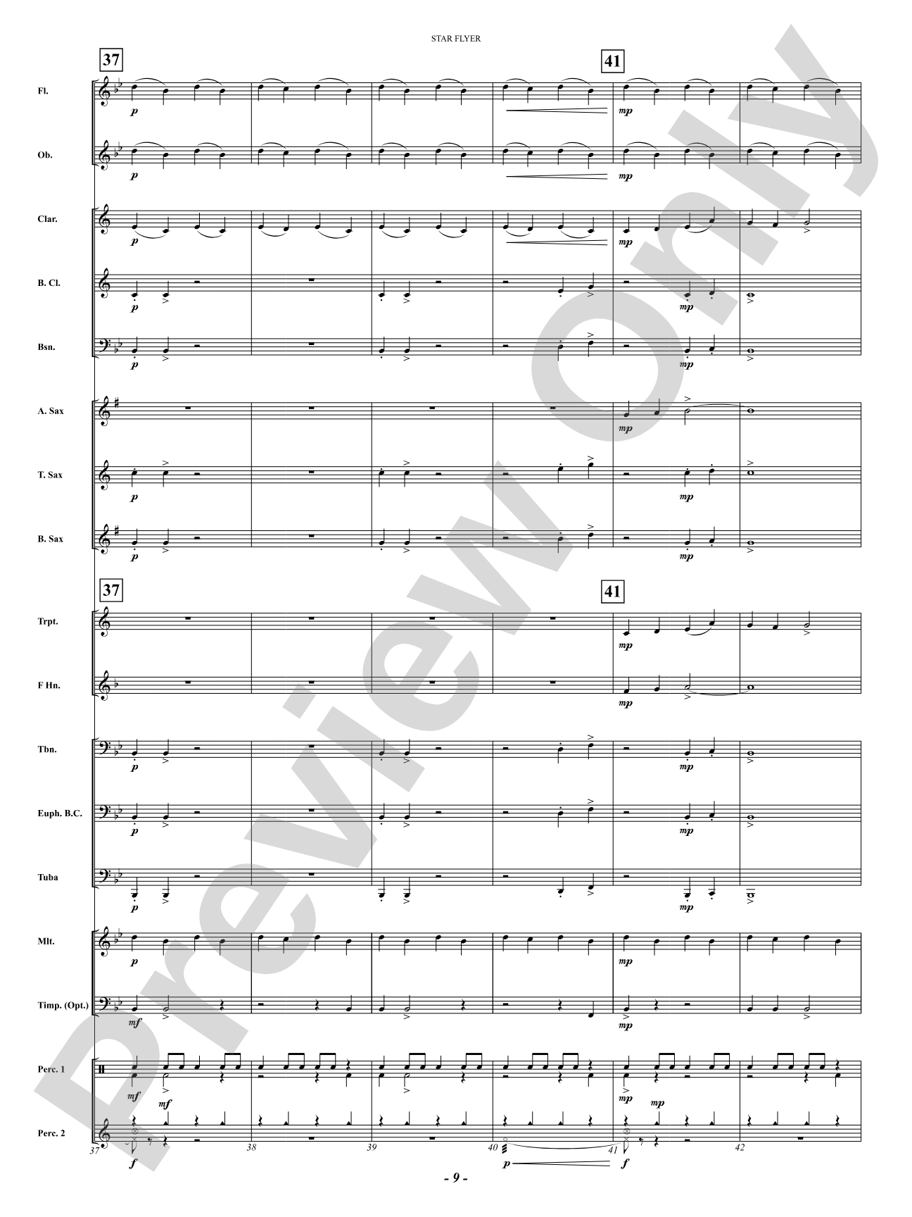 Star Flyer: Concert Band Conductor Score & Parts
