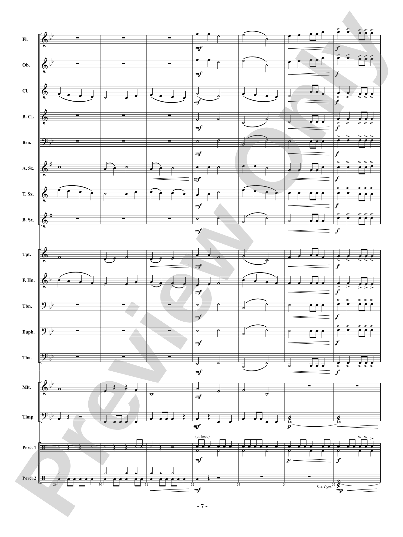 Point of Departure: Concert Band Conductor Score & Parts