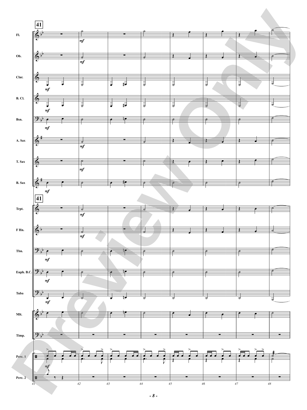 Catacombs: Concert Band Conductor Score & Parts
