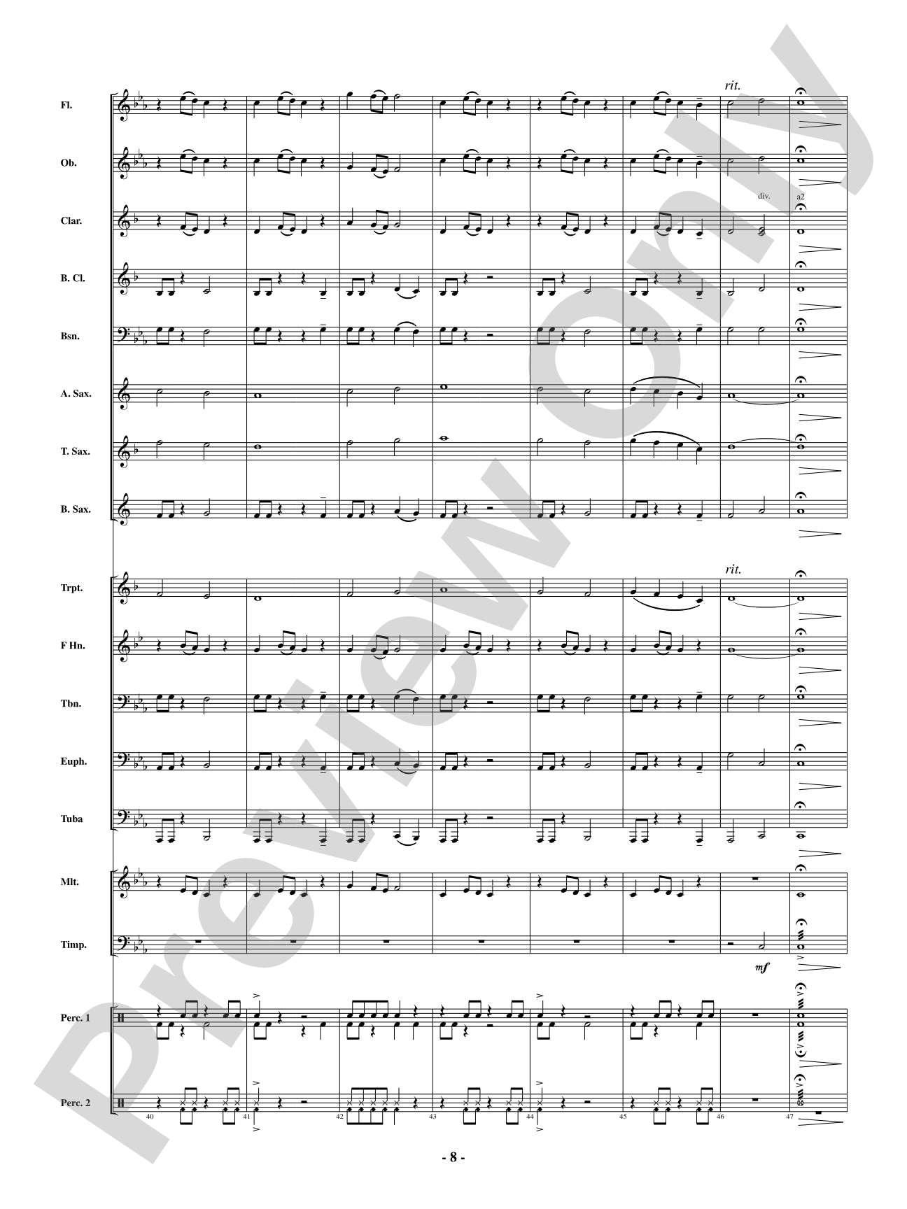 Iron City Groove: Concert Band Conductor Score & Parts