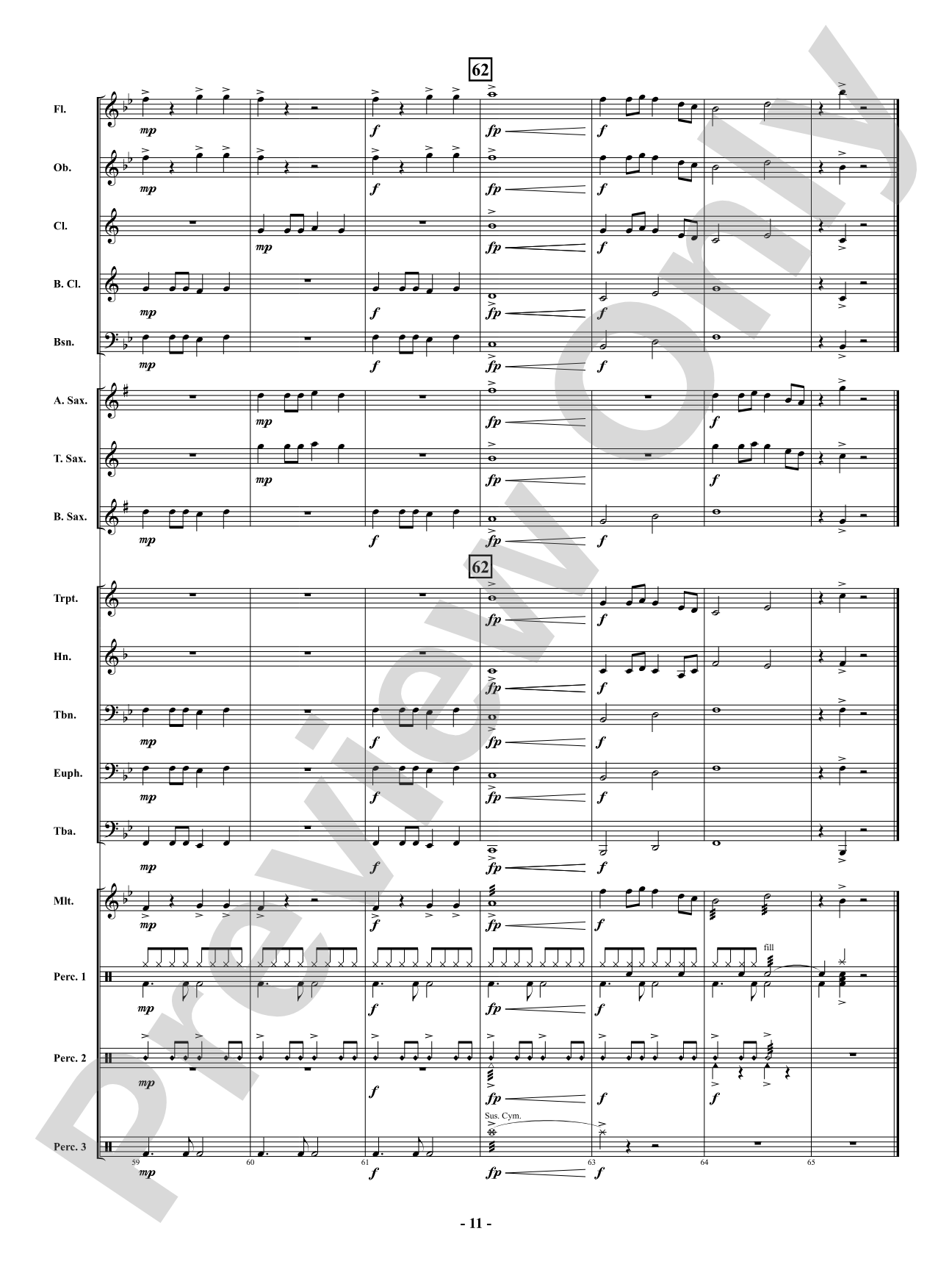 Hard Rock Jingle: Concert Band Conductor Score & Parts
