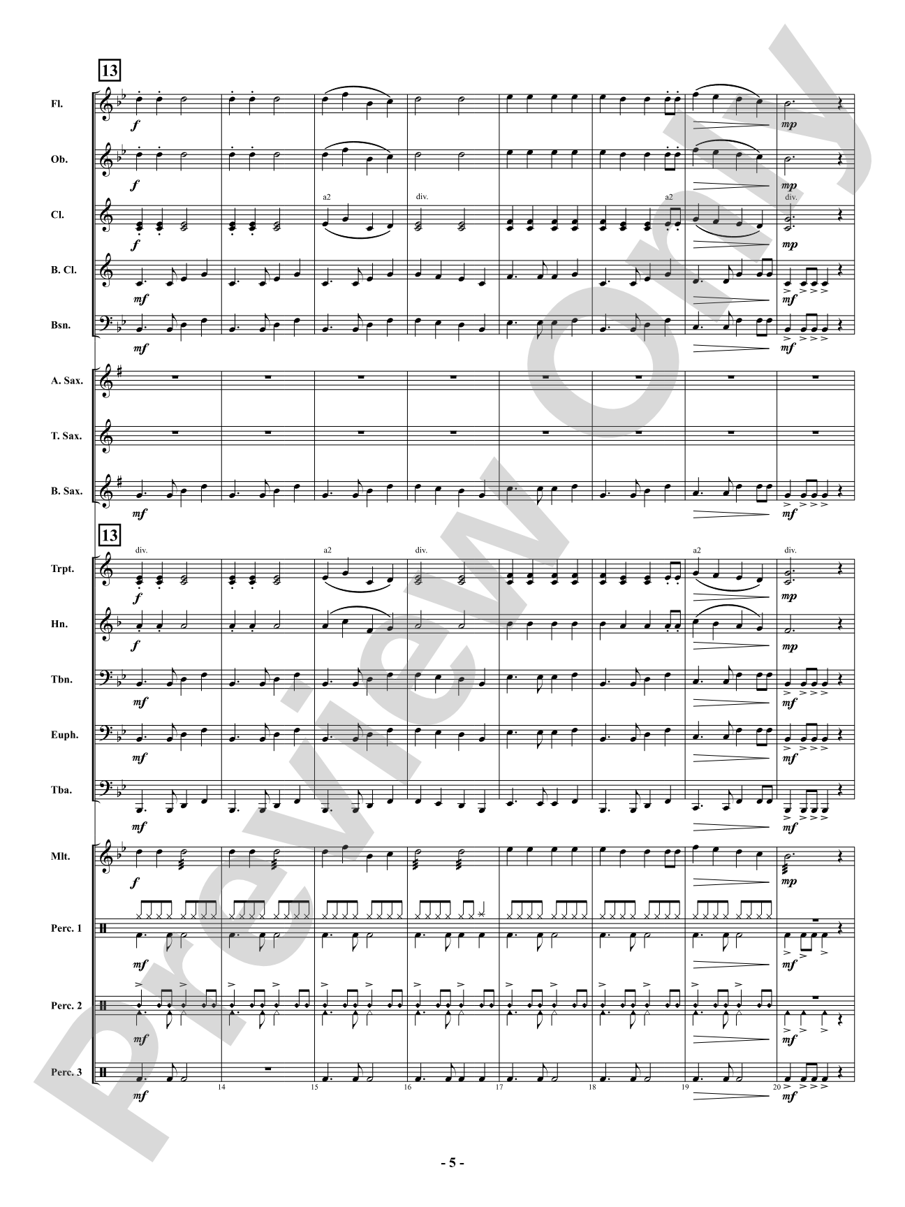 Hard Rock Jingle: Concert Band Conductor Score & Parts