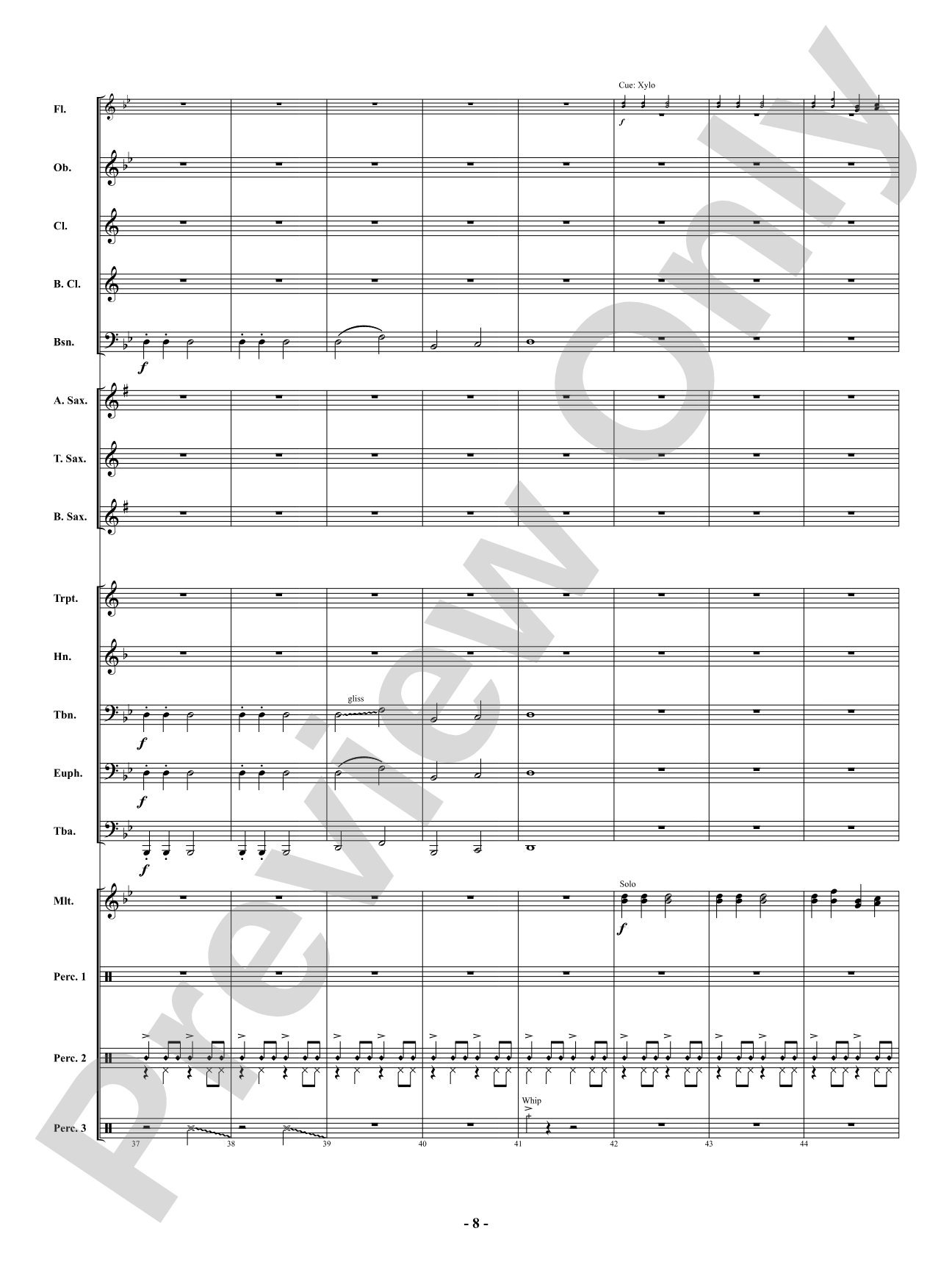 Hard Rock Jingle: Concert Band Conductor Score & Parts