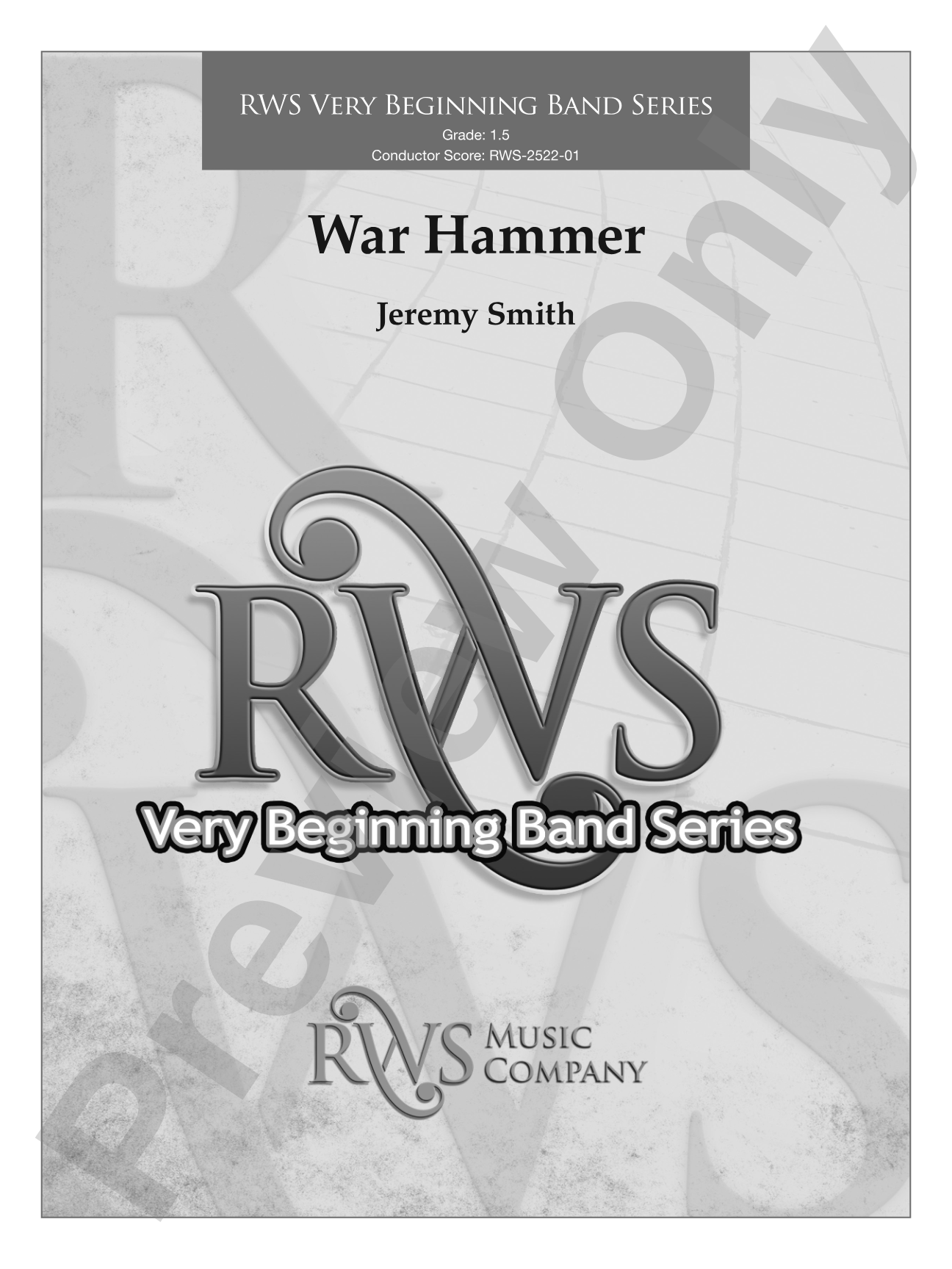 War Hammer: Concert Band Conductor Score & Parts