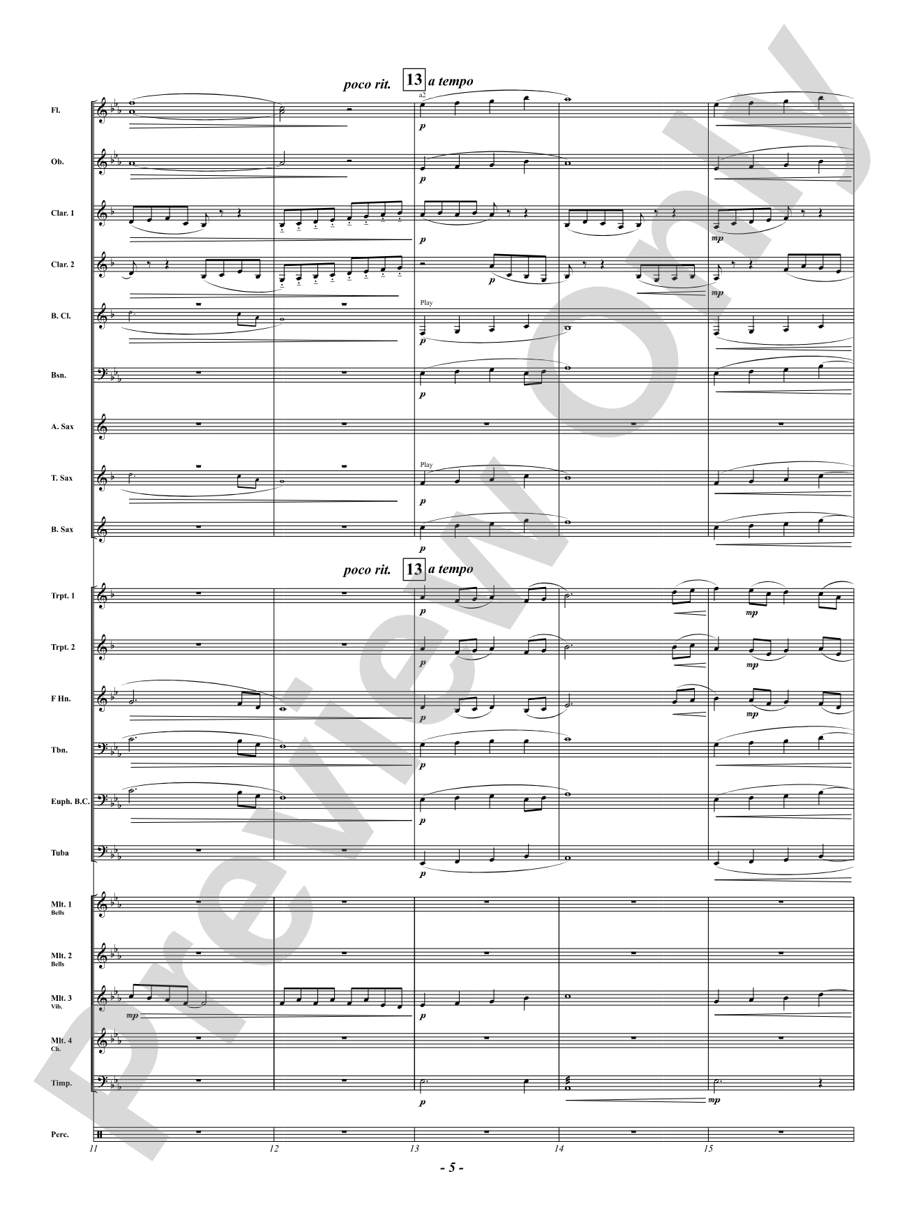 Song For The Manatees: Concert Band Conductor Score & Parts