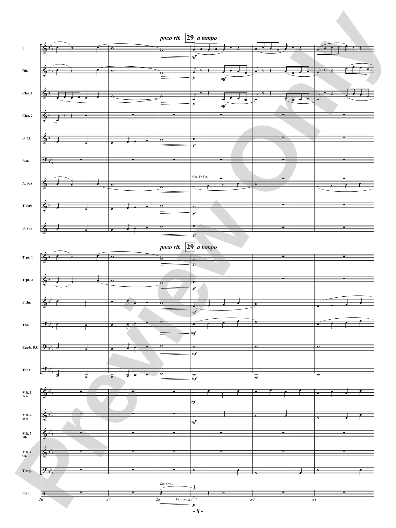 Song For The Manatees: Concert Band Conductor Score & Parts
