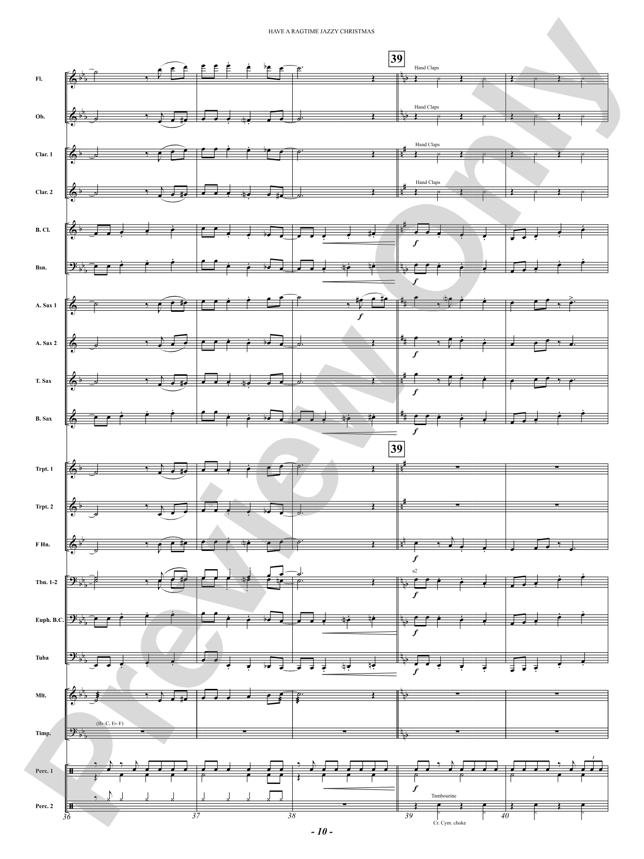Have a Ragtime Jazzy Christmas: Concert Band Conductor Score & Parts