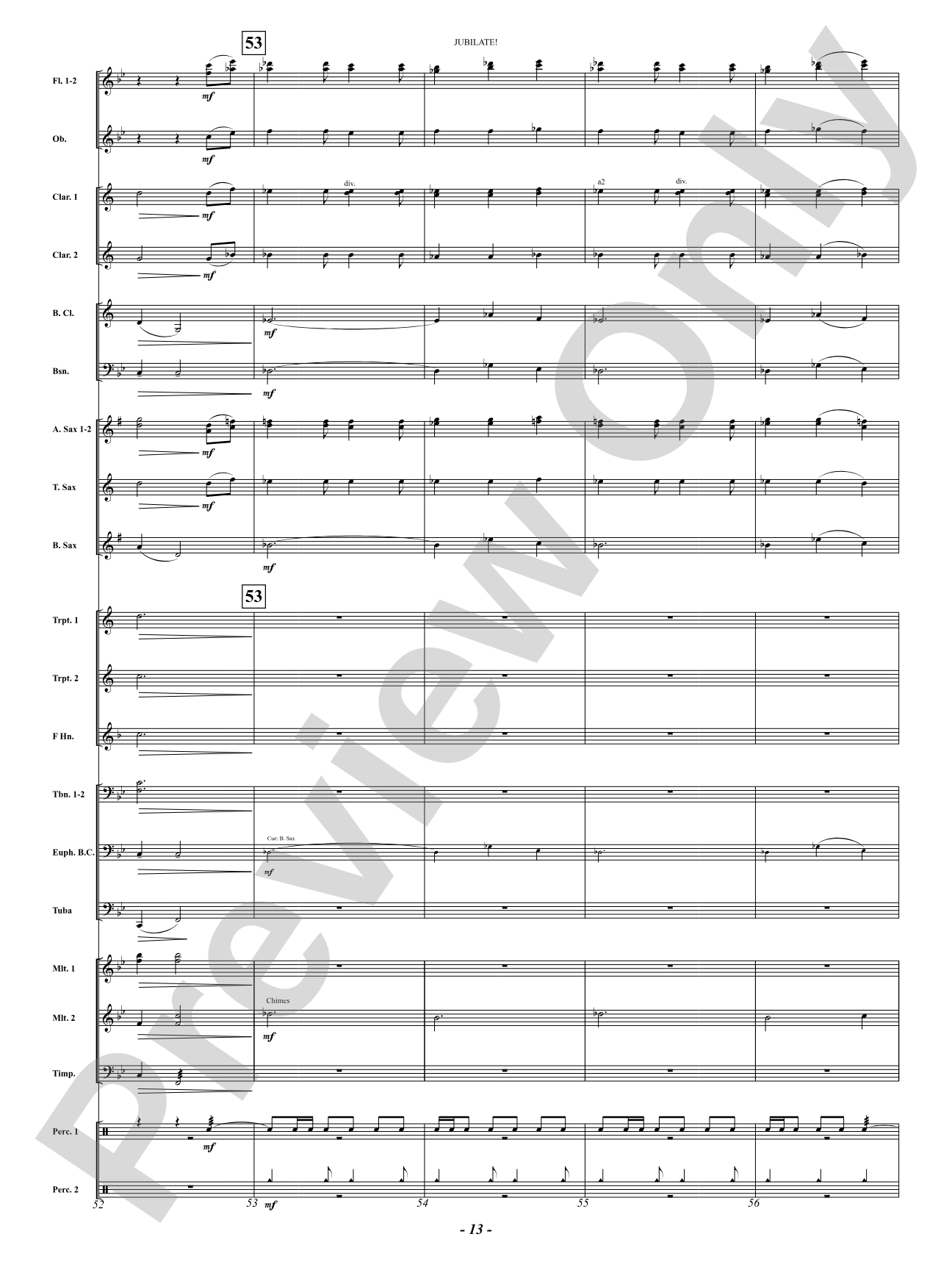 Jubilate! (A Fanfare for Joy): Score