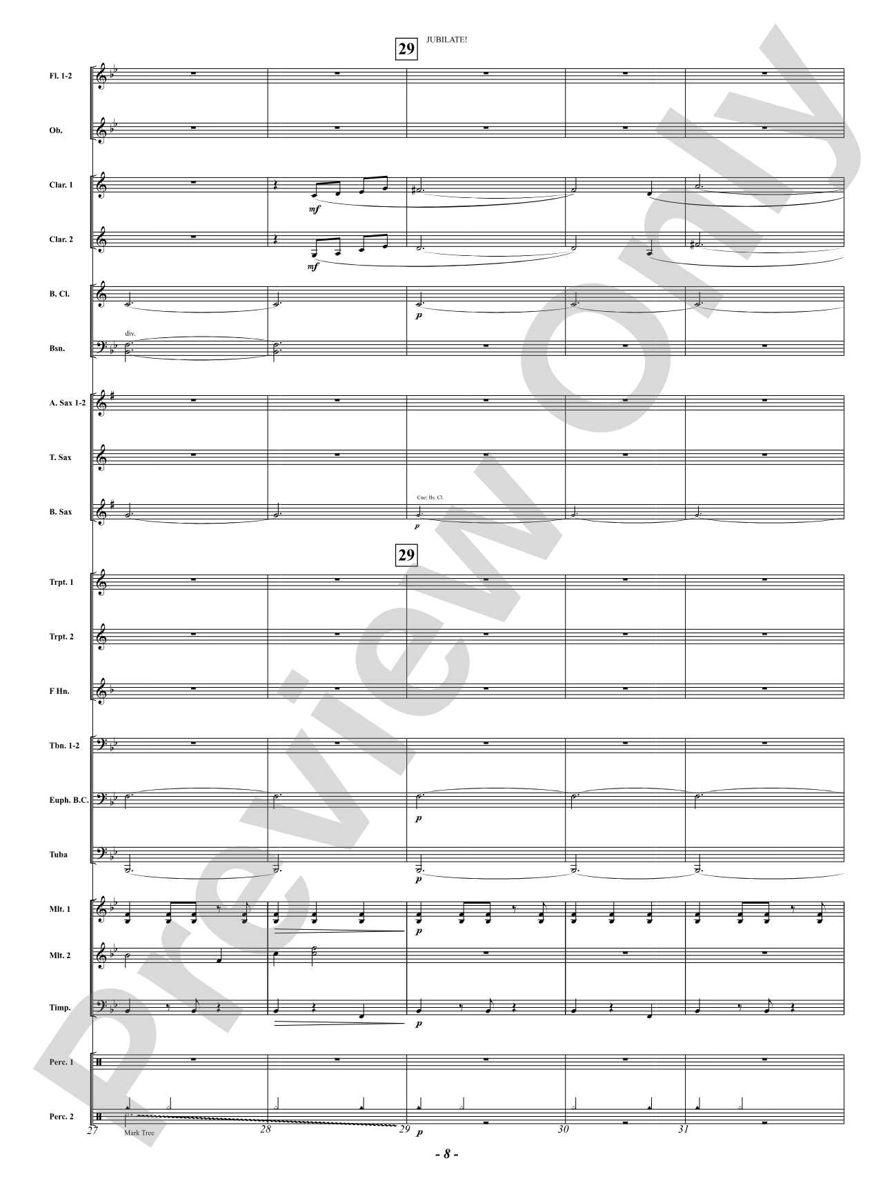Jubilate! (A Fanfare for Joy): Score