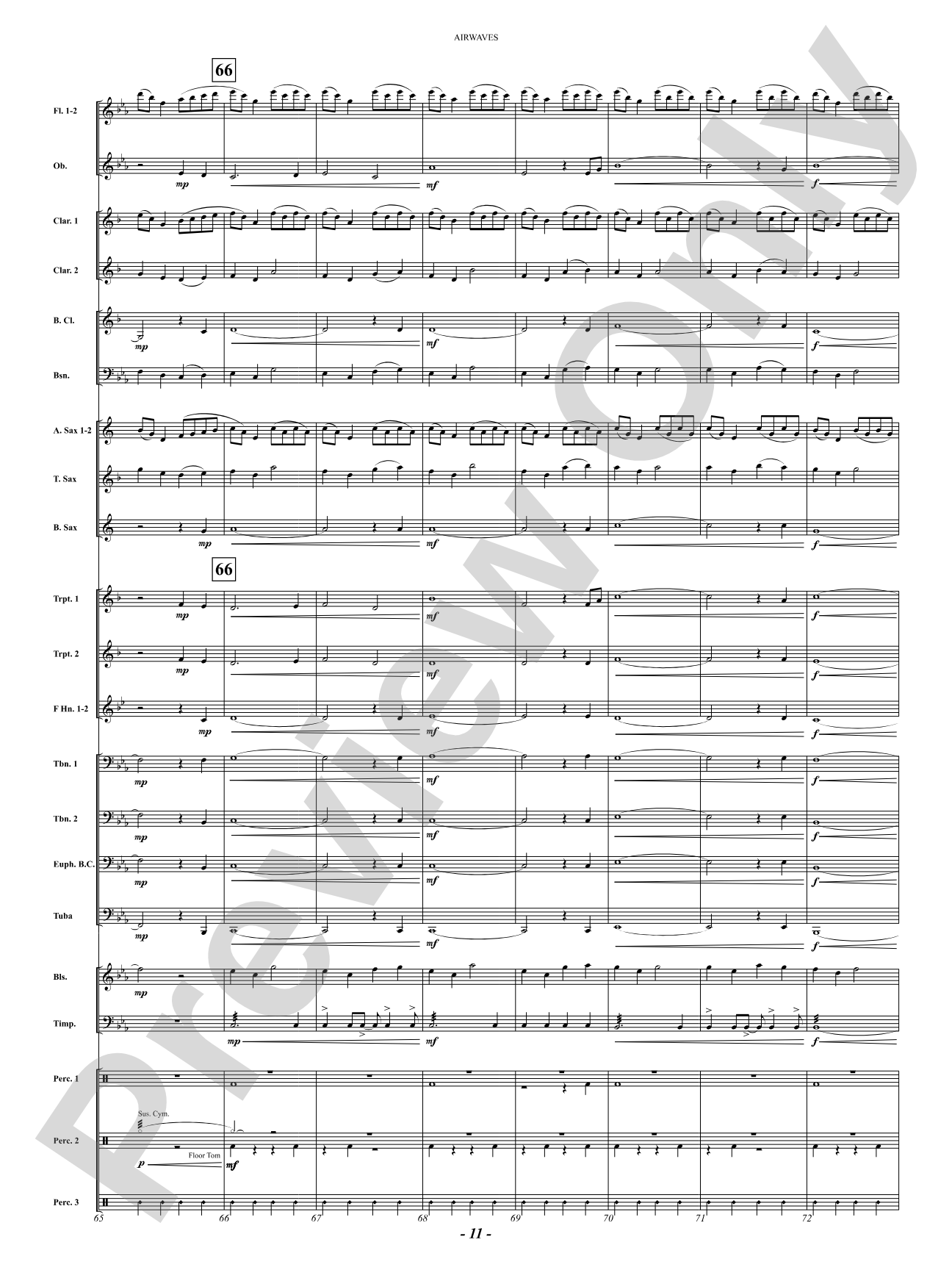 Airwaves: Concert Band Conductor Score & Parts