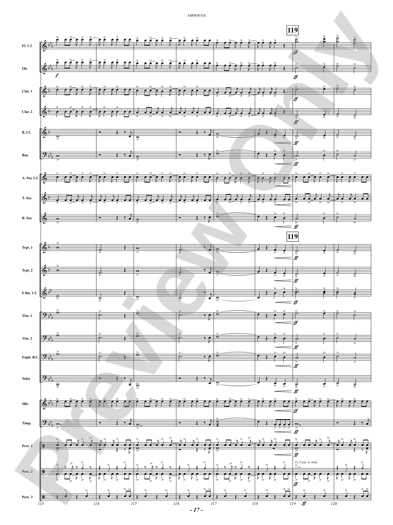 Airwaves: Concert Band Conductor Score & Parts