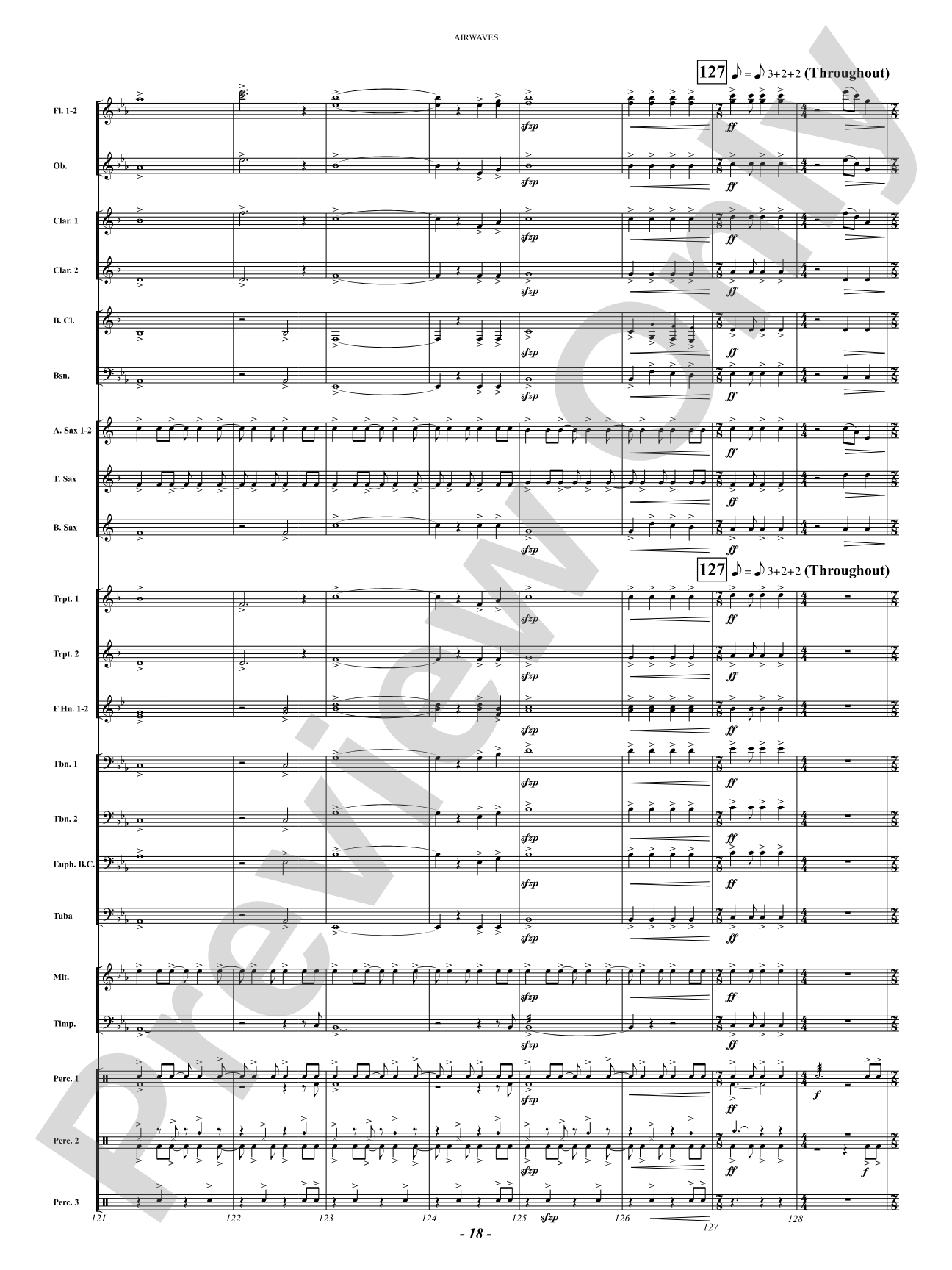 Airwaves: Concert Band Conductor Score & Parts