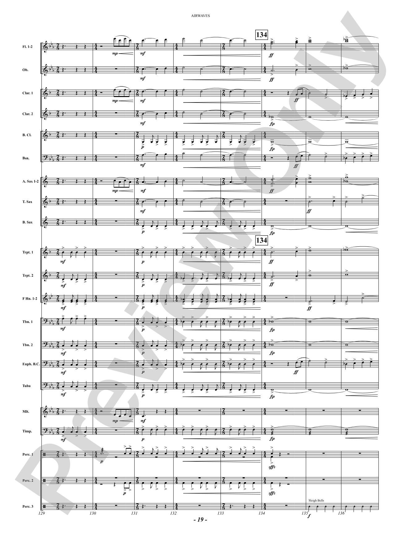 Airwaves: Concert Band Conductor Score & Parts