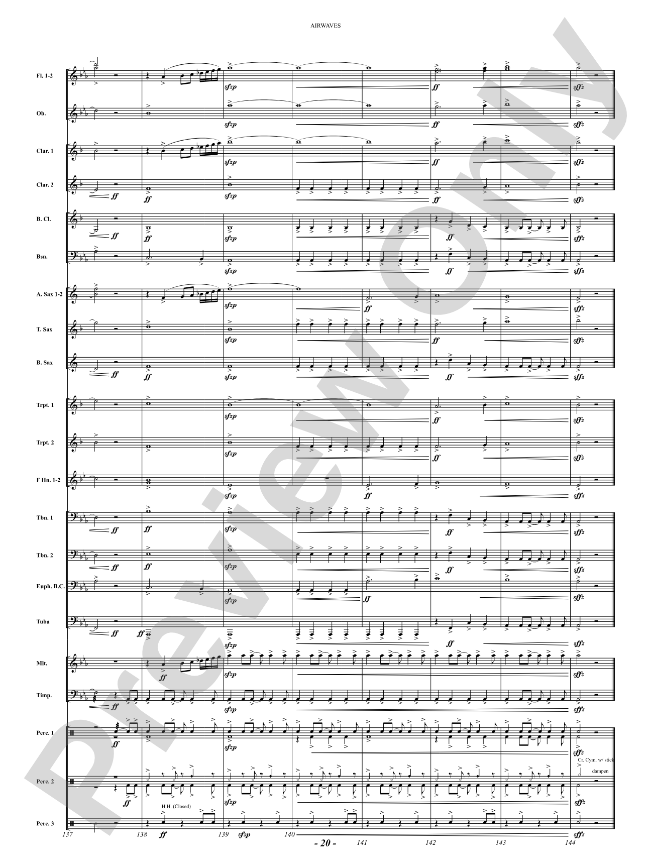 Airwaves: Concert Band Conductor Score & Parts