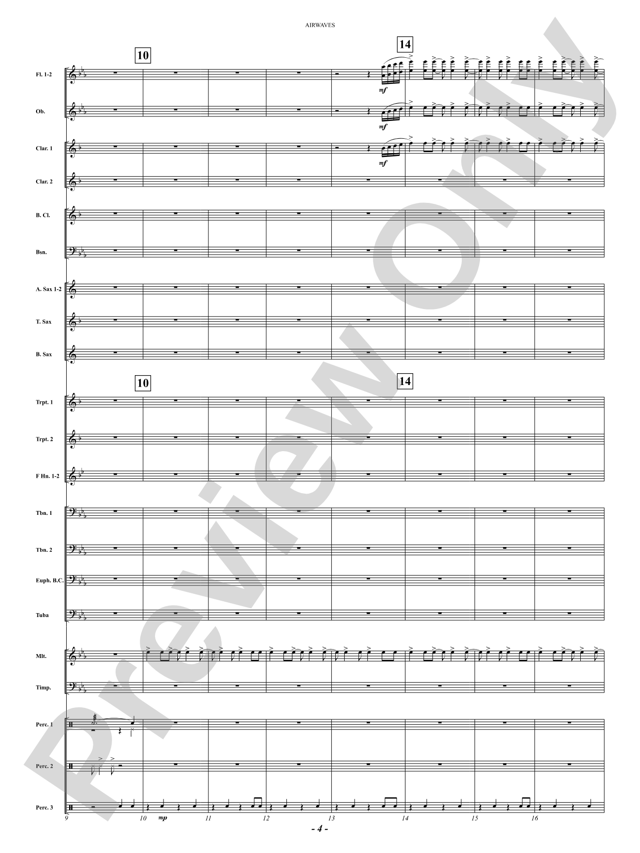 Airwaves: Concert Band Conductor Score & Parts