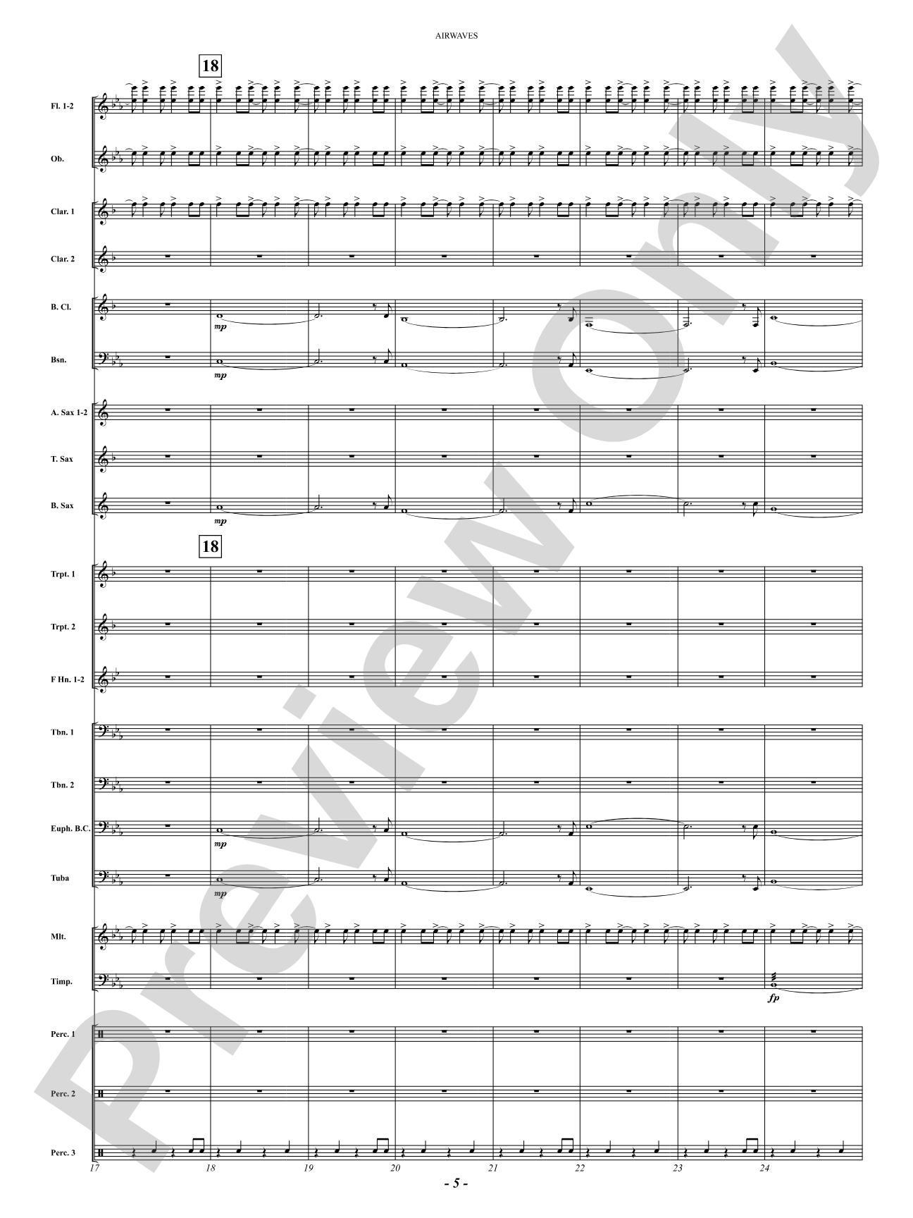 Airwaves: Concert Band Conductor Score & Parts