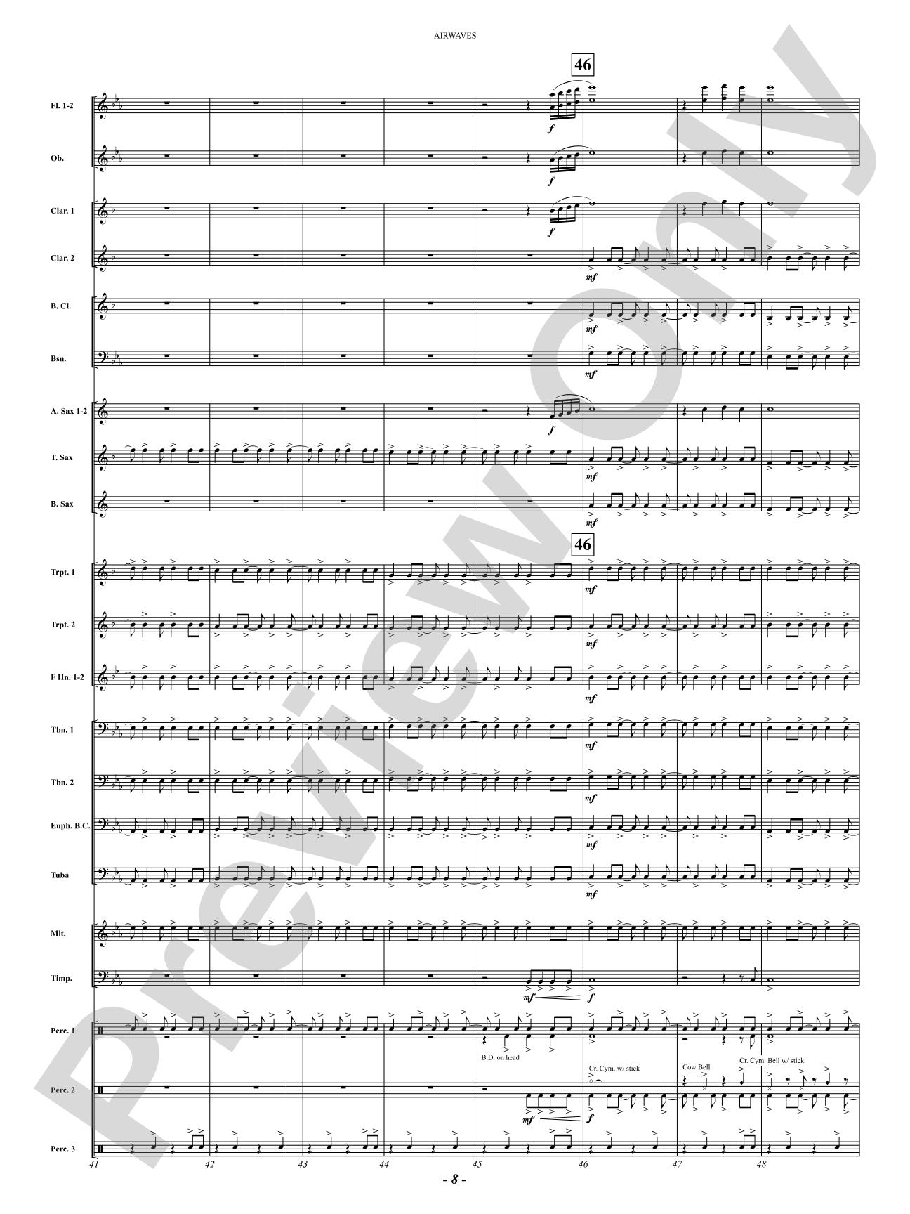 Airwaves: Concert Band Conductor Score & Parts