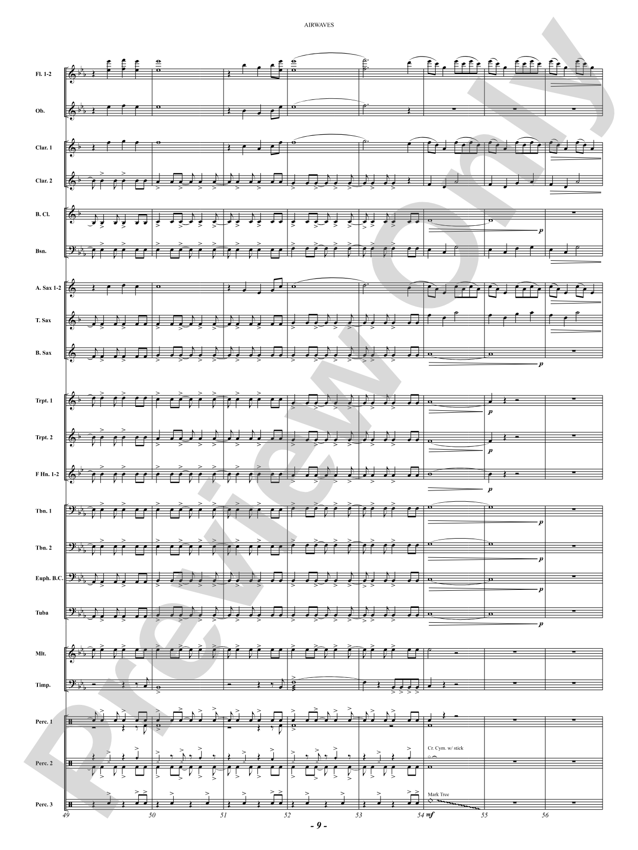Airwaves: Concert Band Conductor Score & Parts