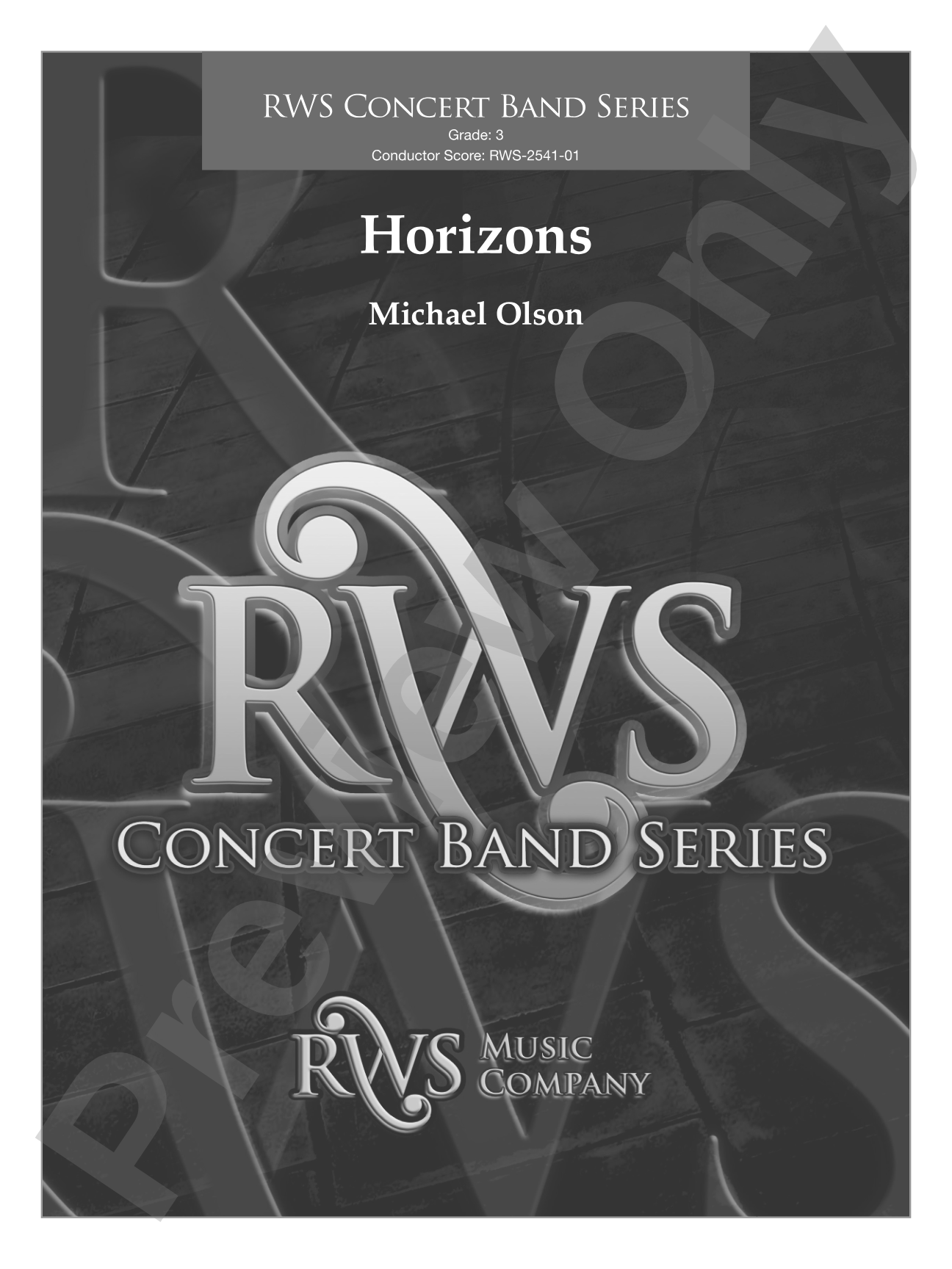 Horizons: Concert Band Conductor Score & Parts