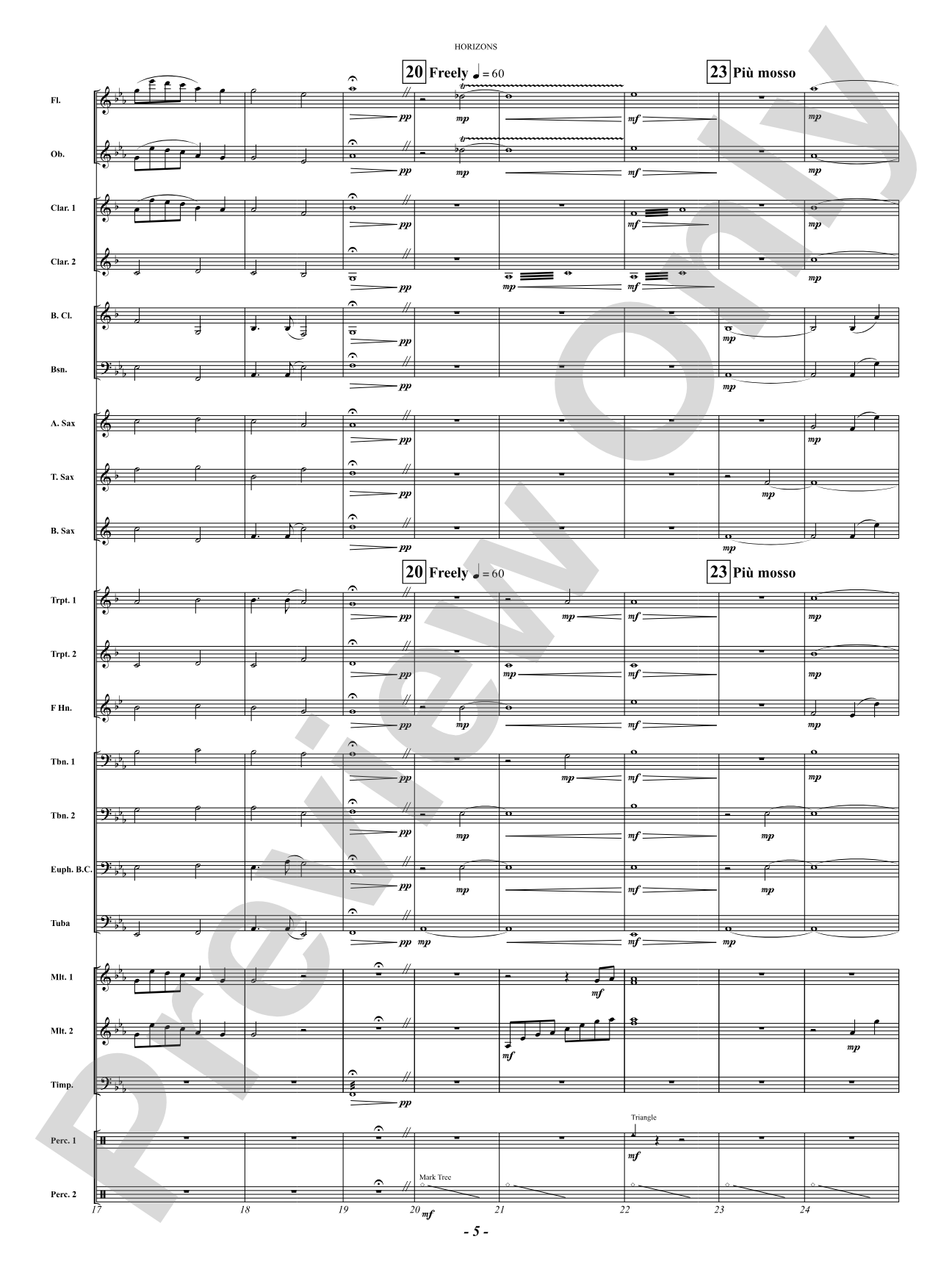 Horizons: Concert Band Conductor Score & Parts