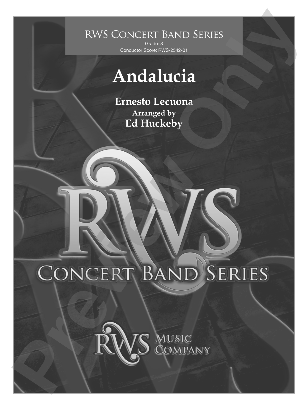 Andalucia: Concert Band Conductor Score & Parts