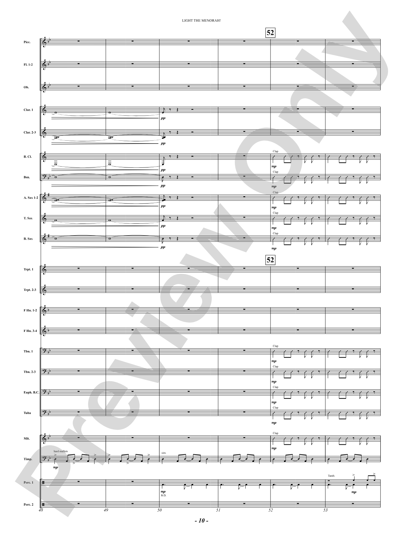 Light The Menorah!: Concert Band Conductor Score & Parts