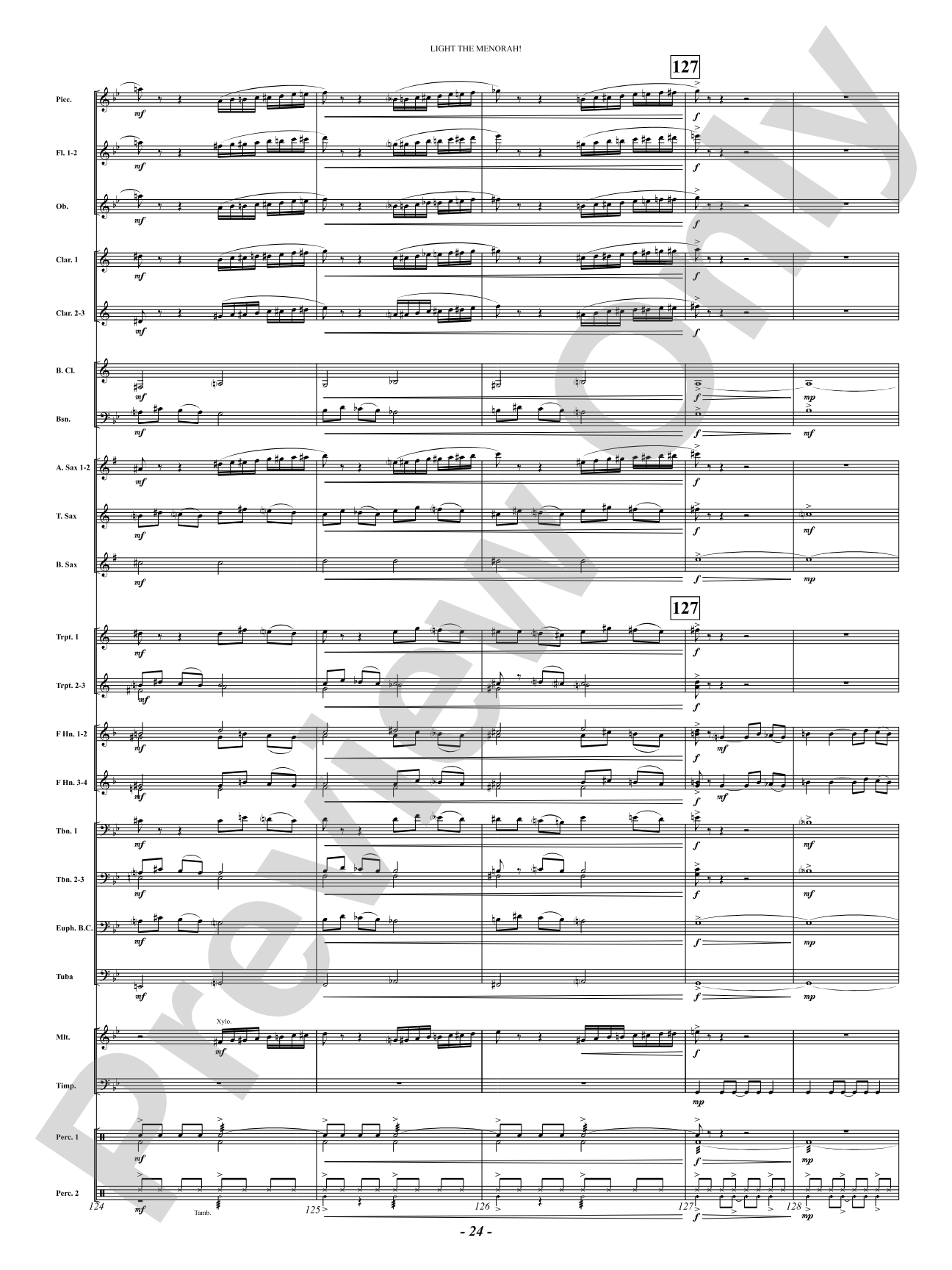 Light The Menorah!: Concert Band Conductor Score & Parts
