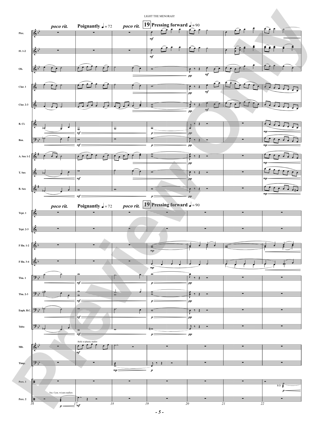 Light The Menorah!: Concert Band Conductor Score & Parts