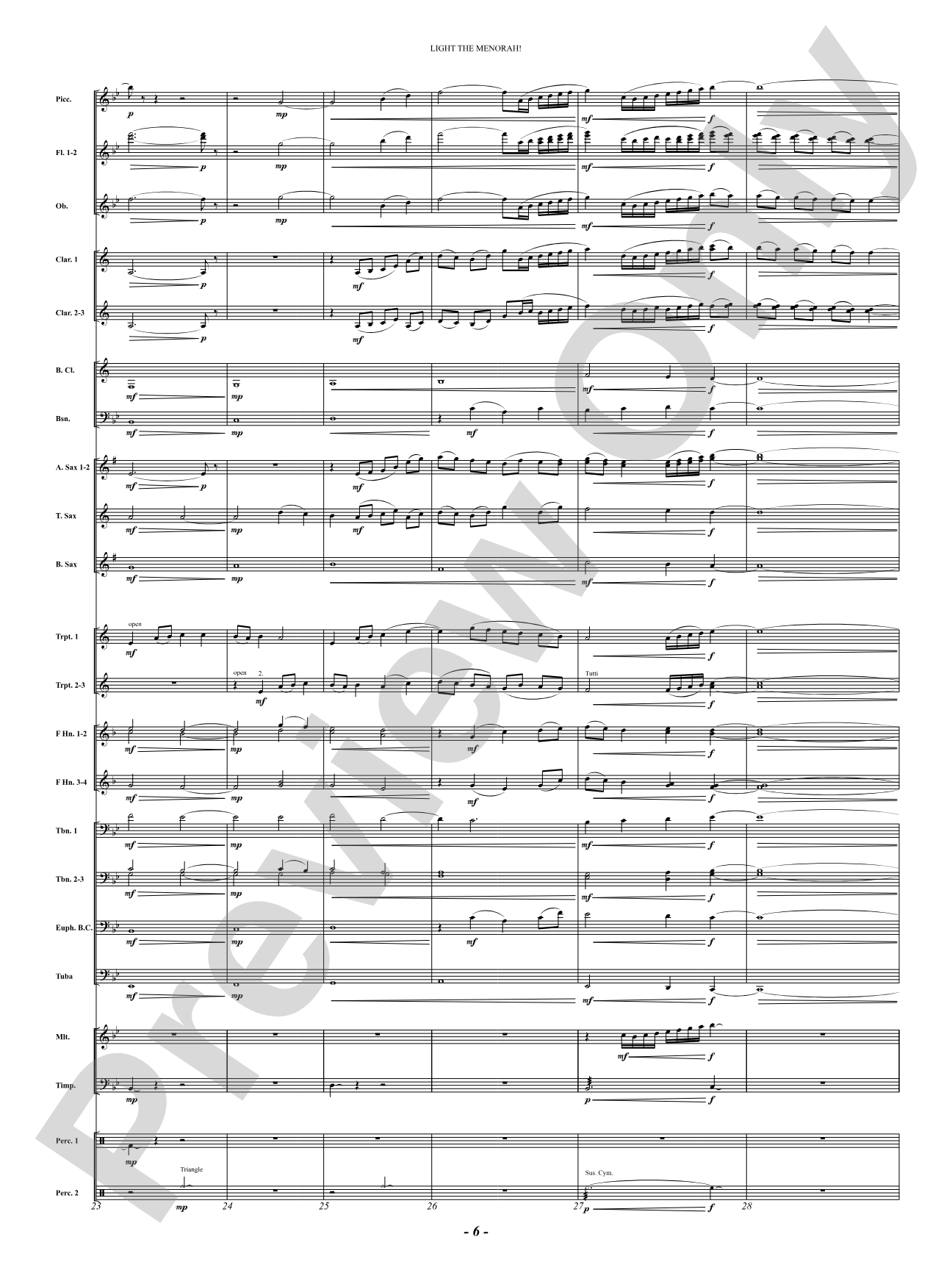 Light The Menorah!: Concert Band Conductor Score & Parts