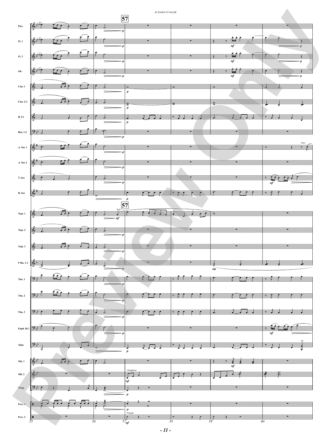 At Dawn's Valor (A Tribute to Courage and Sacrifice): Concert Band Conductor Score & Parts