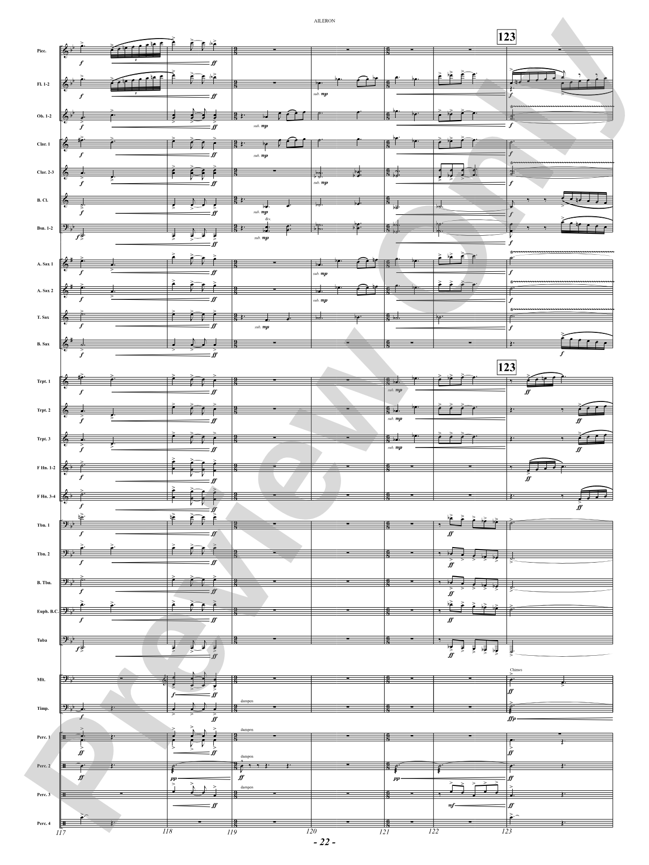 Aileron: Concert Band Conductor Score & Parts
