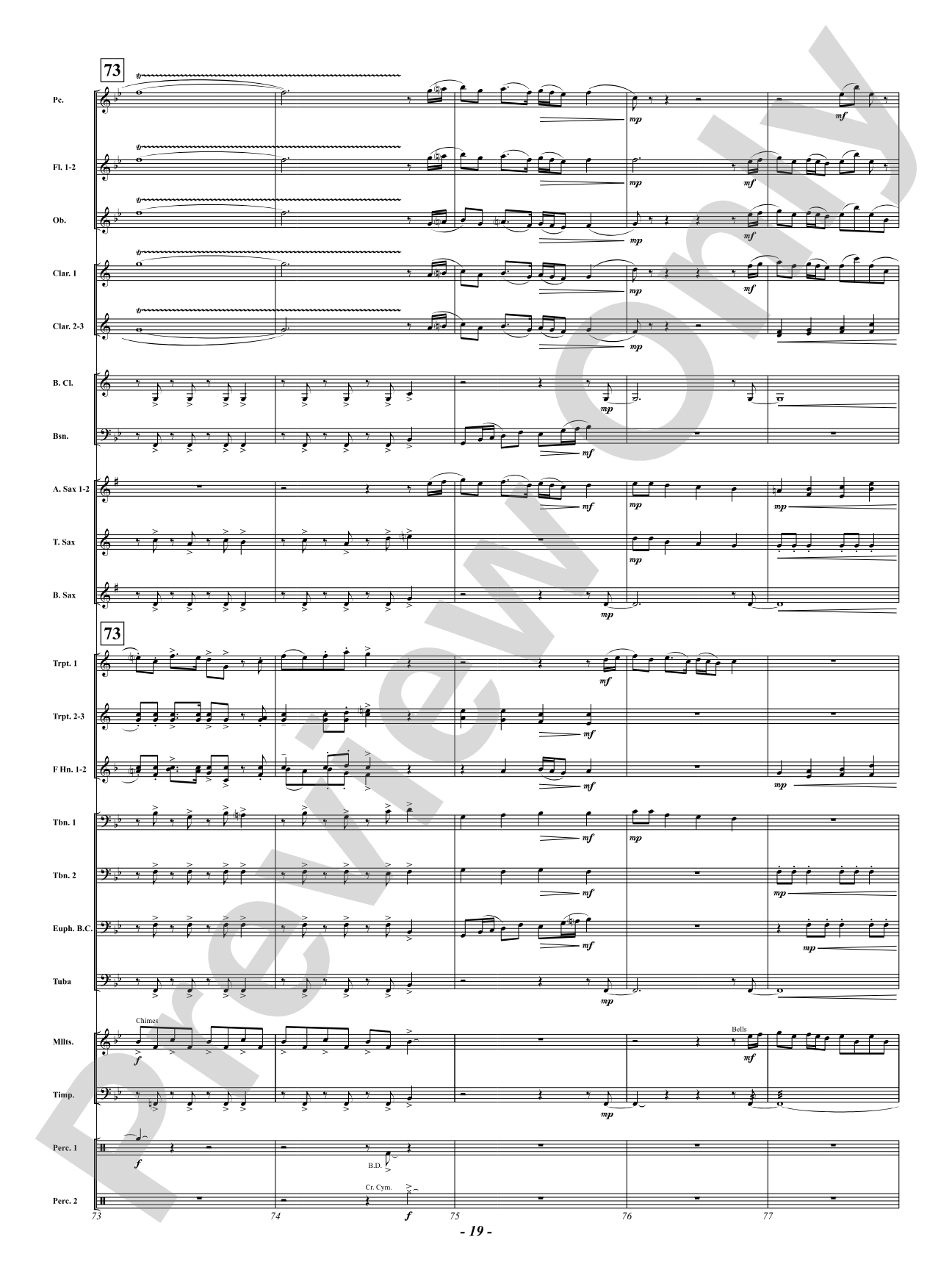 With Joyful Tidings: Concert Band Conductor Score & Parts