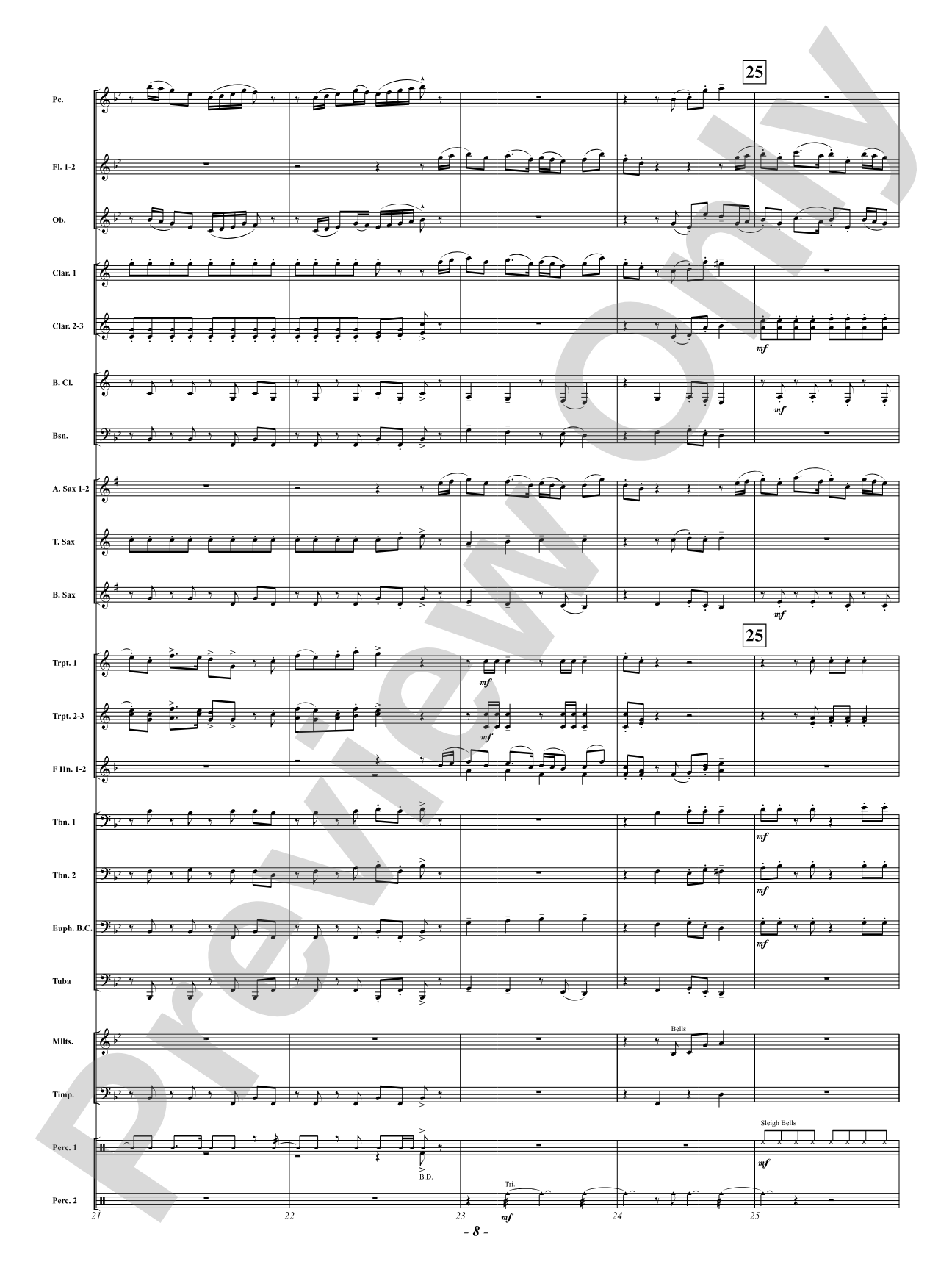 With Joyful Tidings: Concert Band Conductor Score & Parts