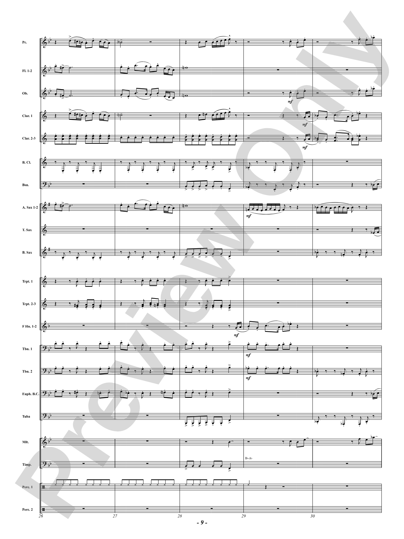 With Joyful Tidings: Concert Band Conductor Score & Parts