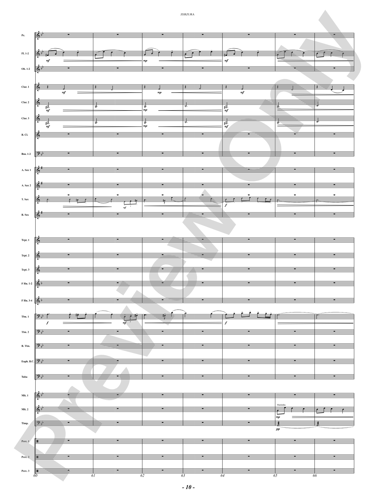 Zerzura (A Treasure Hunter's Tale): Concert Band Conductor Score & Parts