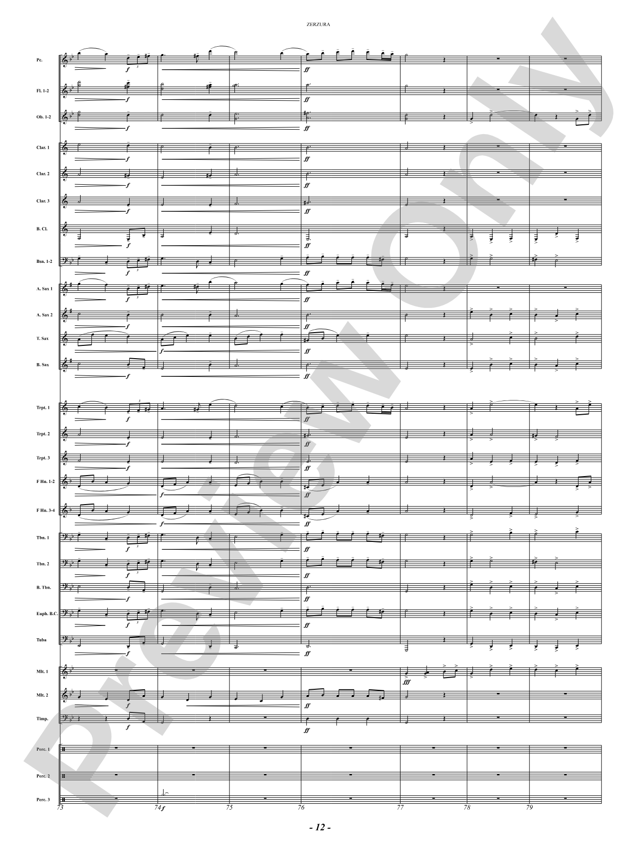 Zerzura (A Treasure Hunter's Tale): Concert Band Conductor Score & Parts