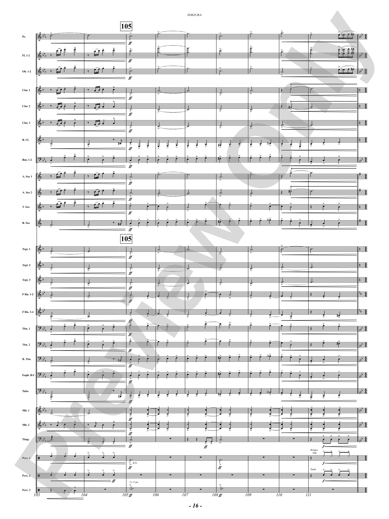 Zerzura (A Treasure Hunter's Tale): Concert Band Conductor Score & Parts
