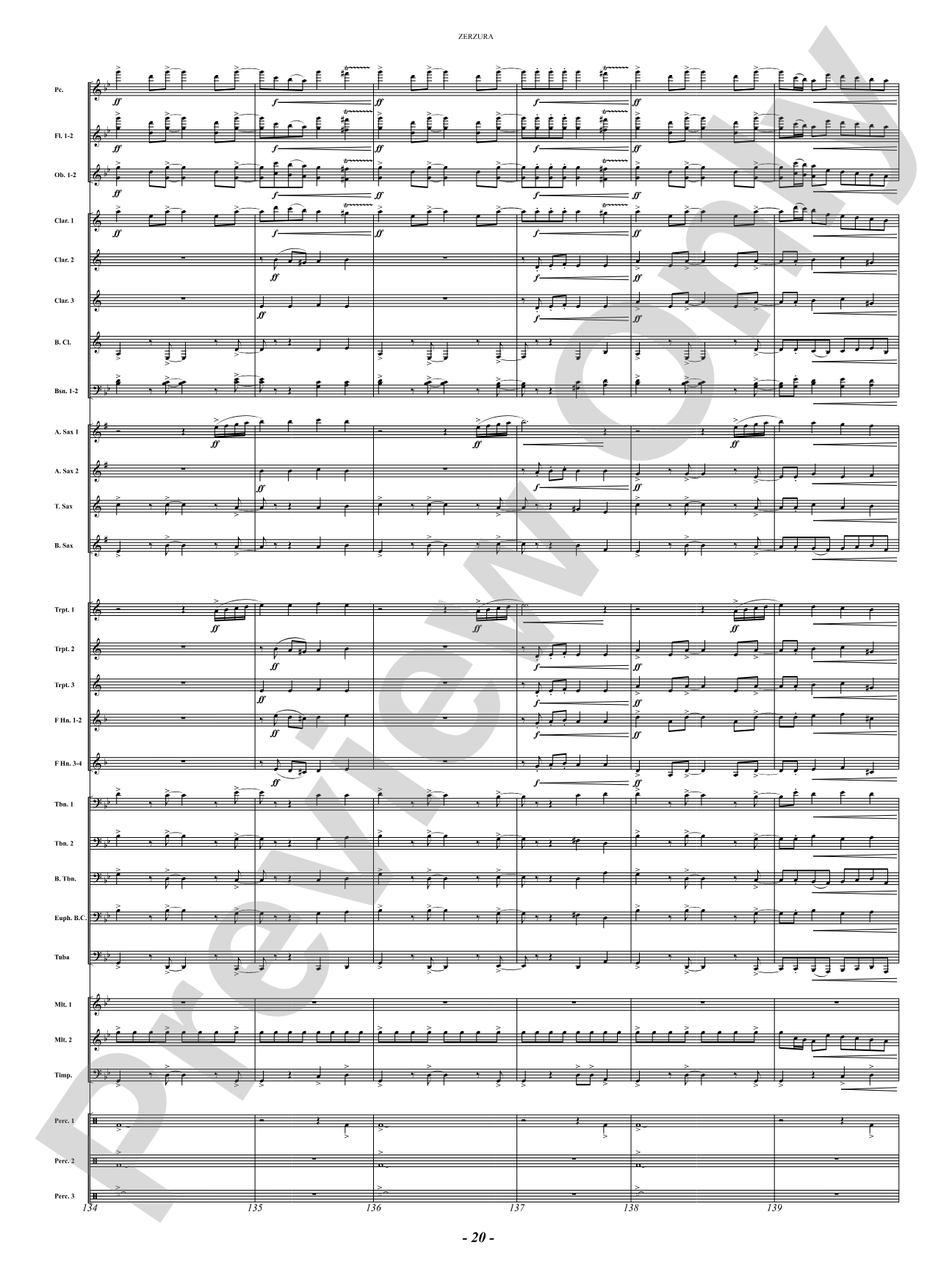 Zerzura (A Treasure Hunter's Tale): Concert Band Conductor Score & Parts