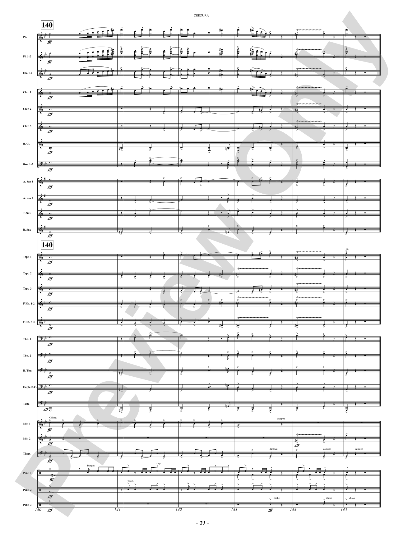 Zerzura (A Treasure Hunter's Tale): Concert Band Conductor Score & Parts