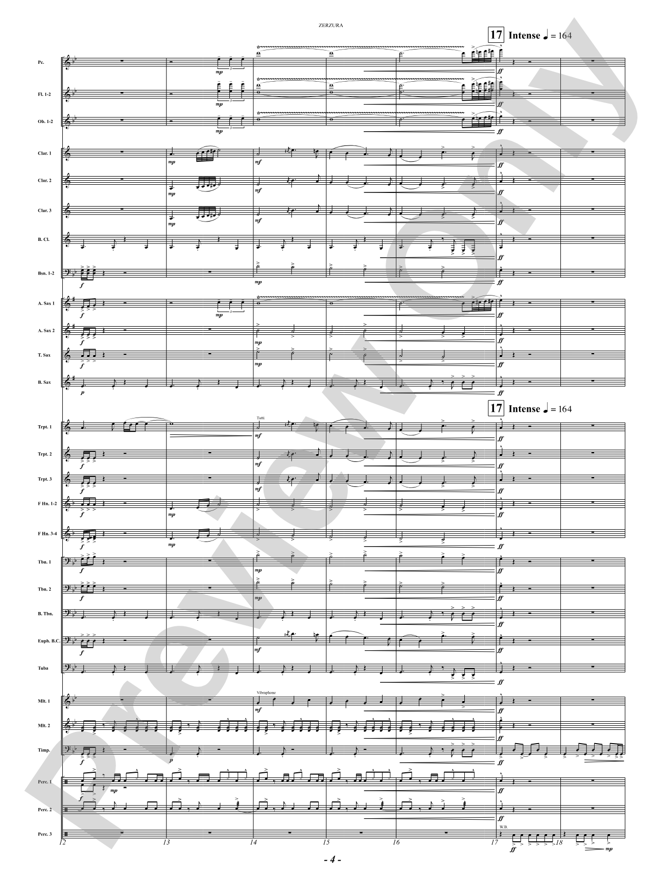Zerzura (A Treasure Hunter's Tale): Concert Band Conductor Score & Parts