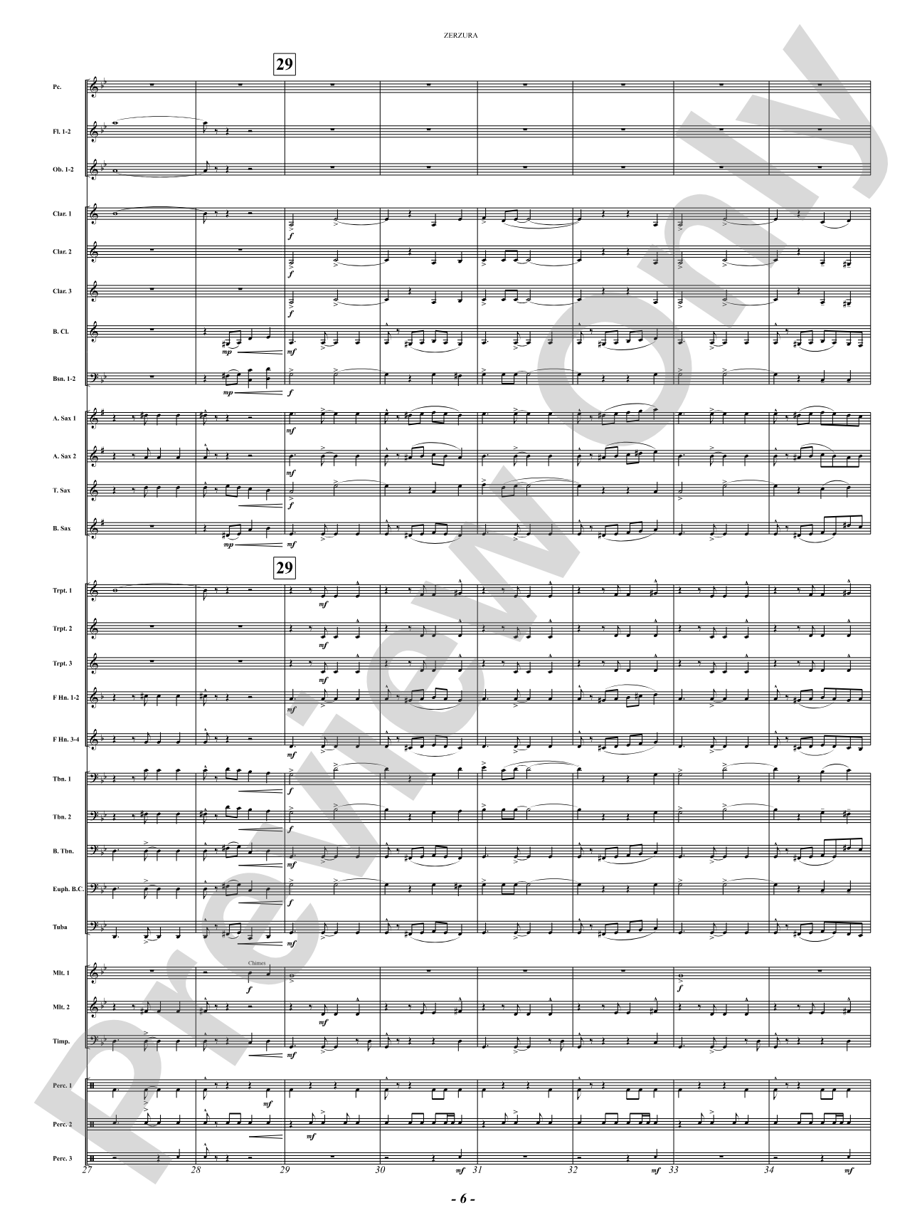Zerzura (A Treasure Hunter's Tale): Concert Band Conductor Score & Parts