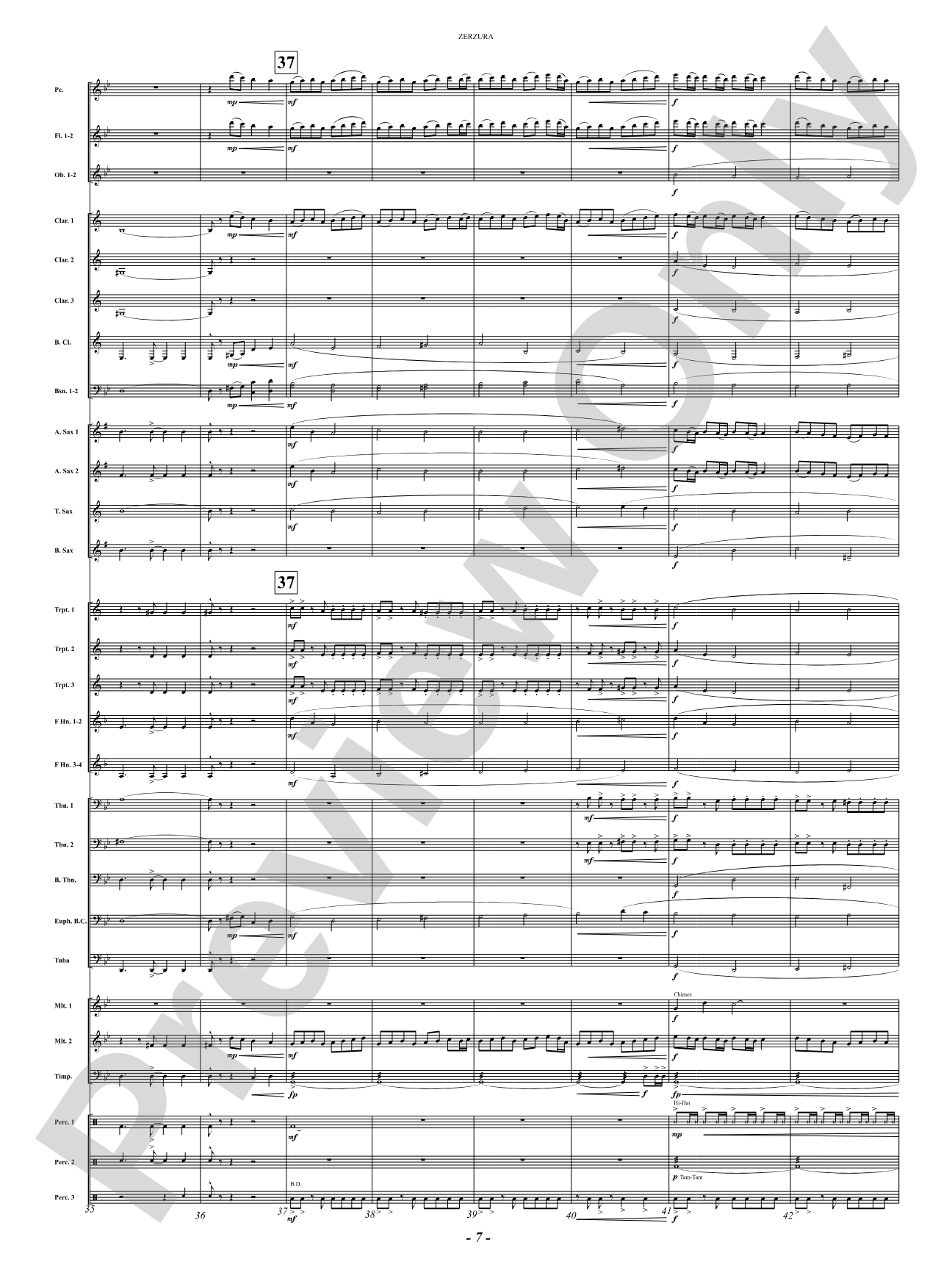 Zerzura (A Treasure Hunter's Tale): Concert Band Conductor Score & Parts