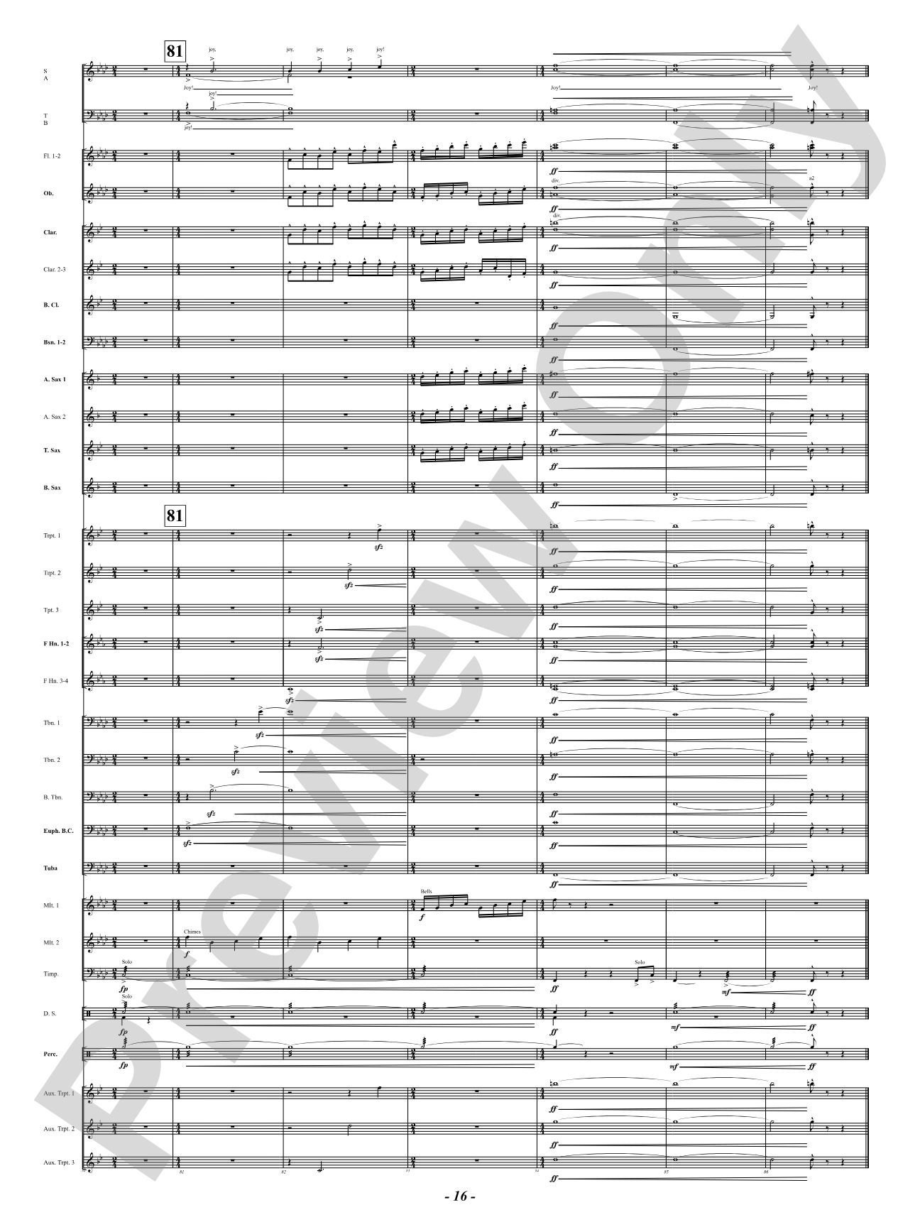 Rejoice With Exceeding Great Joy (for Concert Band and Choir): Concert Band Conductor Score & Parts
