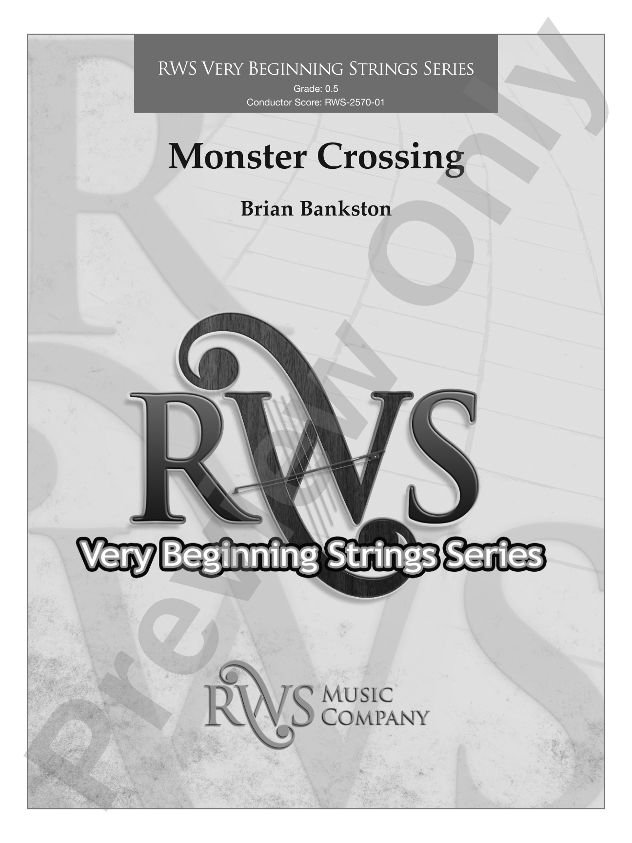 Monster Crossing: String Orchestra Conductor Score & Parts