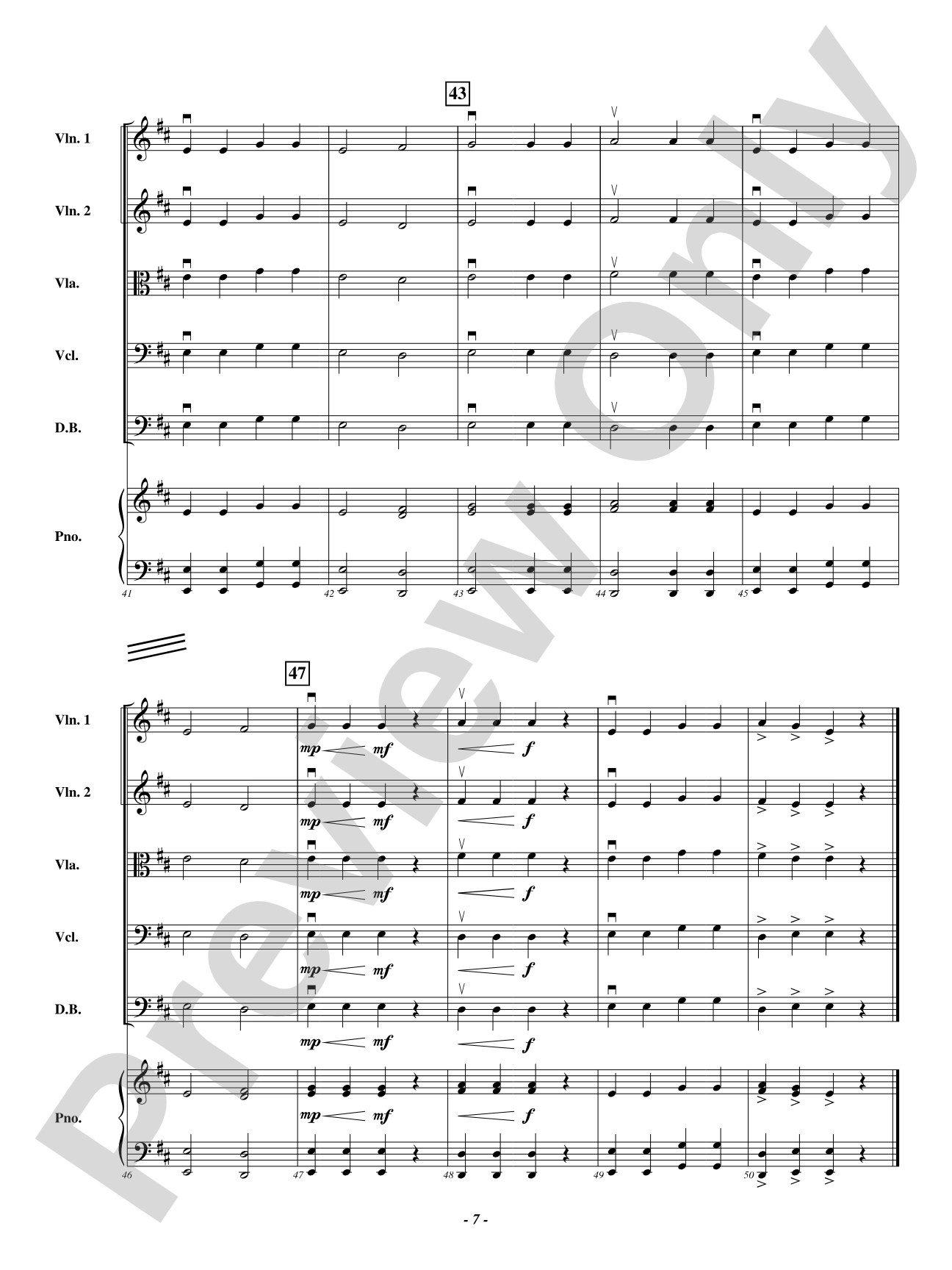 Monster Crossing: String Orchestra Conductor Score & Parts