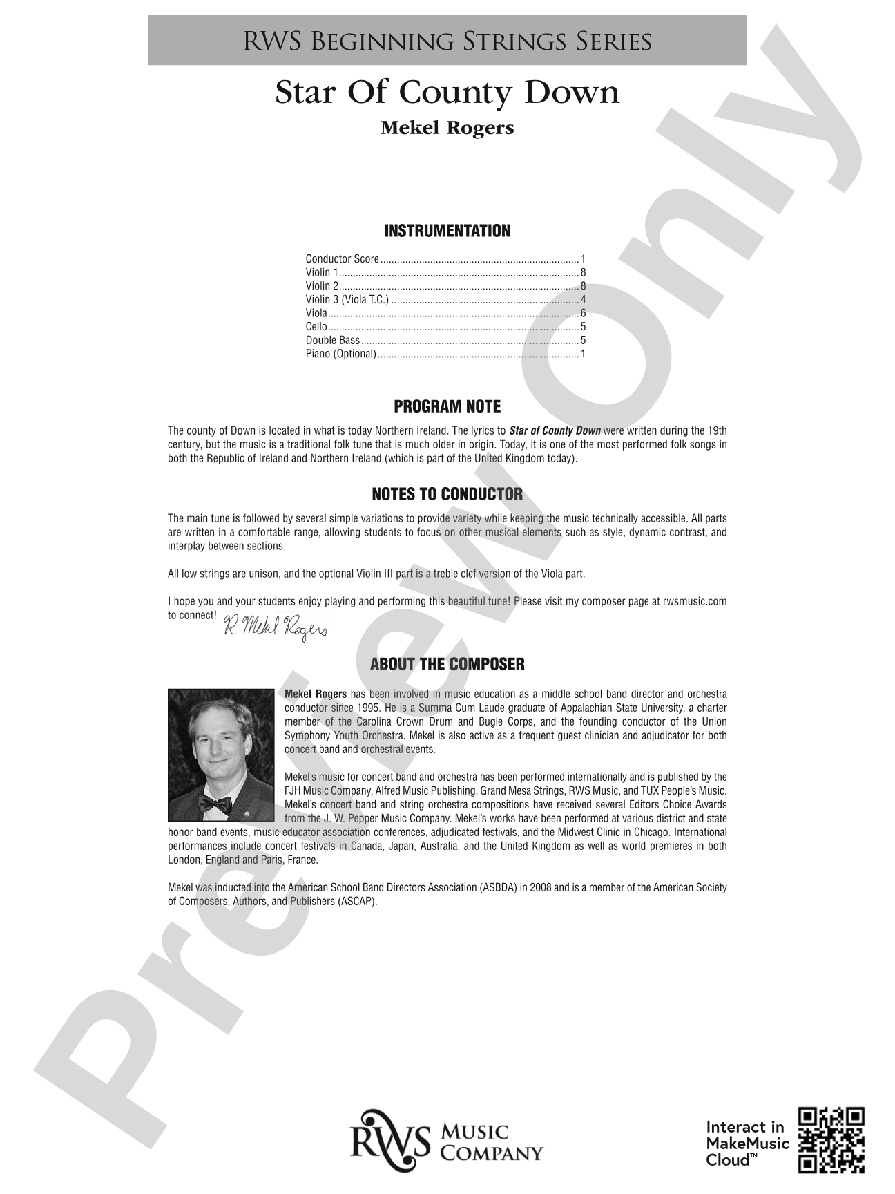 Star Of County Down: String Orchestra Conductor Score & Parts